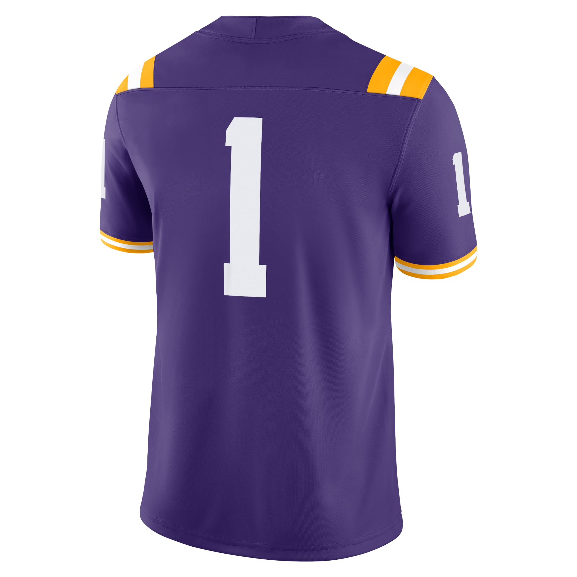 #1 LSU Tigers Jersey Purple - back view