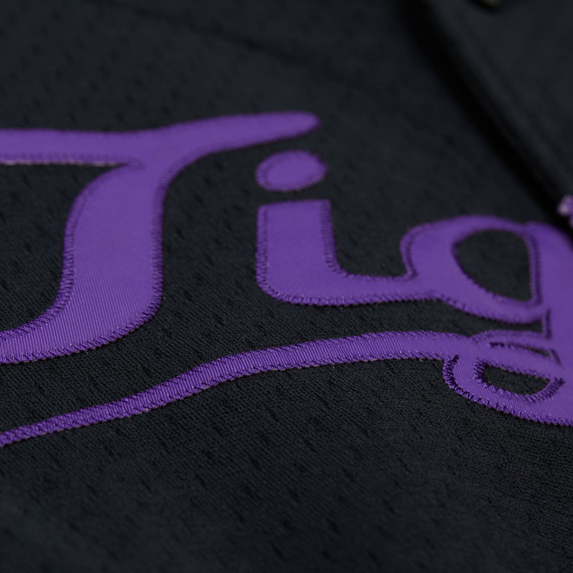 LSU Tigers On The Clock Full-Button Fashion Jersey Black - detail view 1