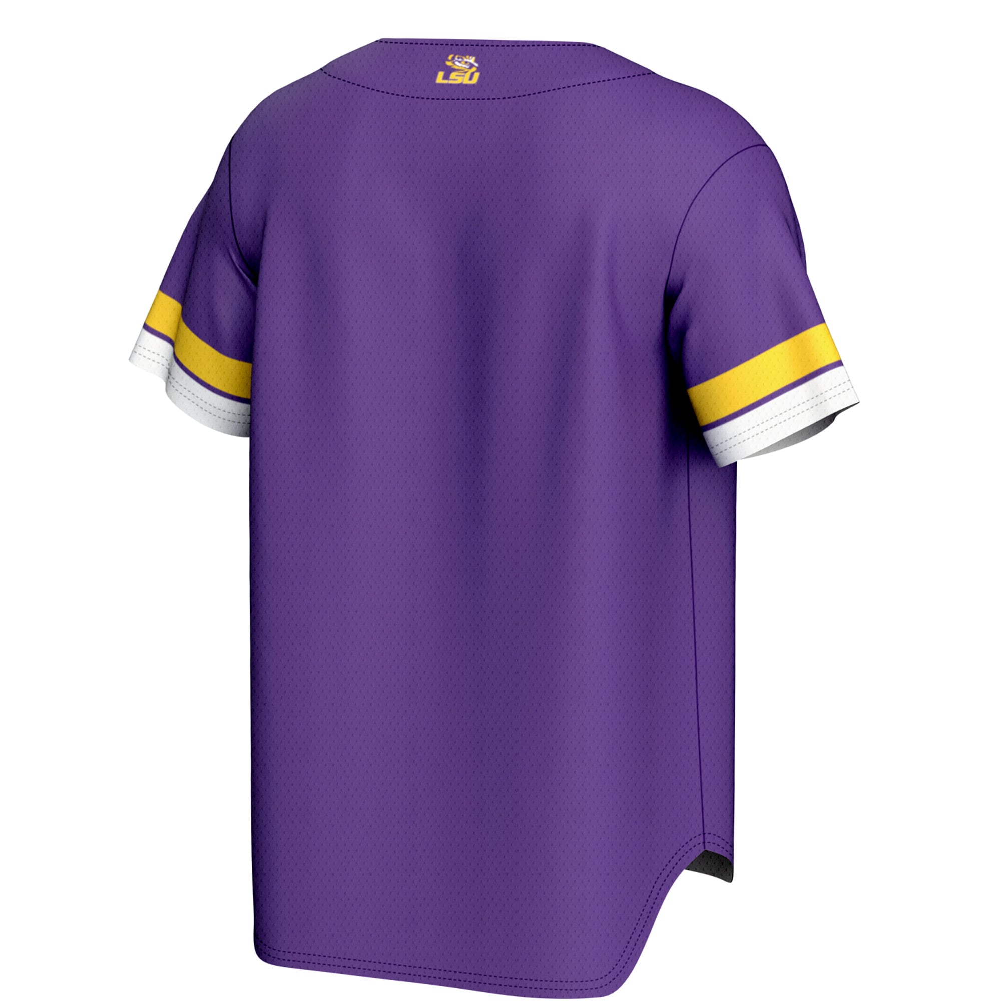 LSU Tigers Spirit Baseball Jersey Purple - back view