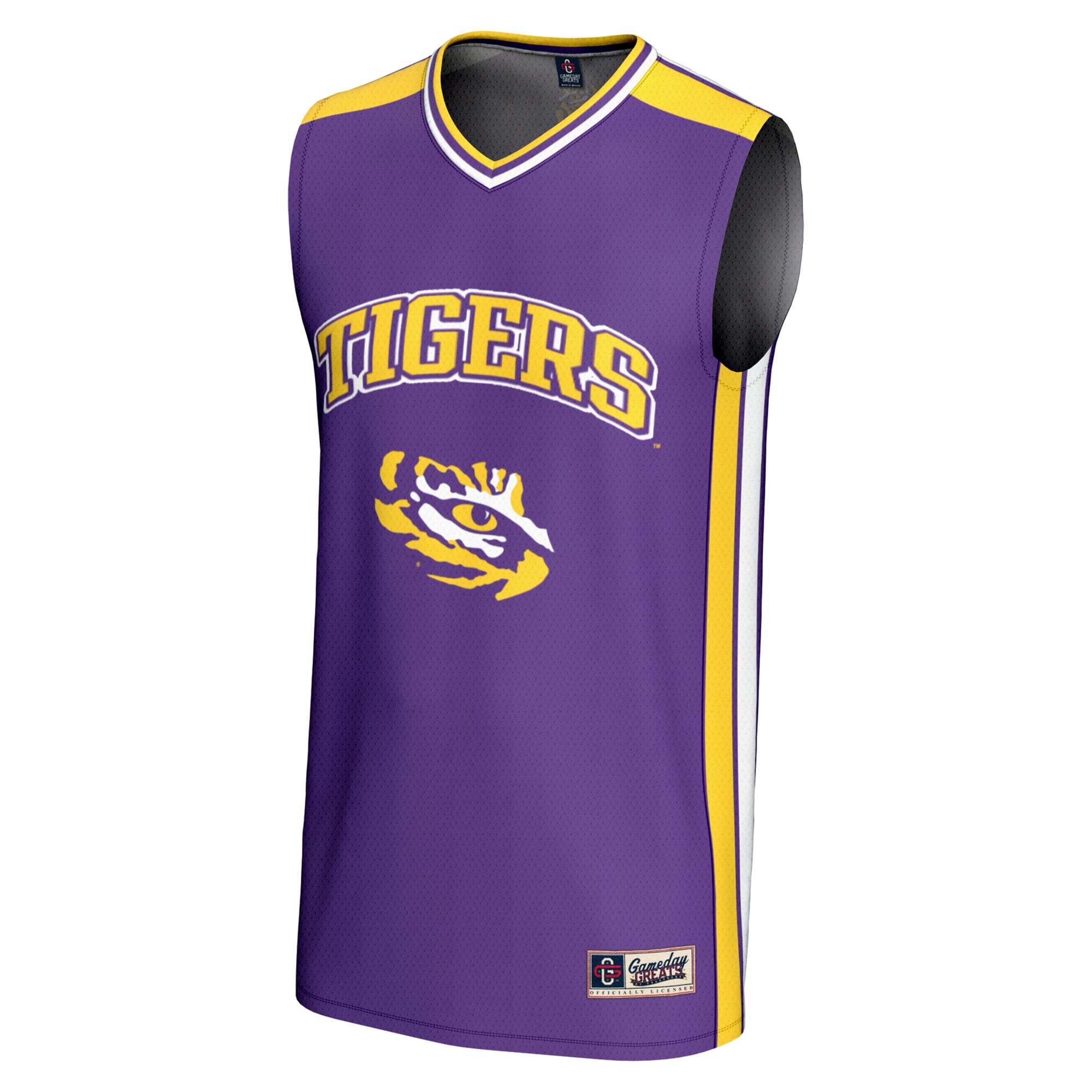 LSU Tigers Spirit Basketball Jersey Purple - front view