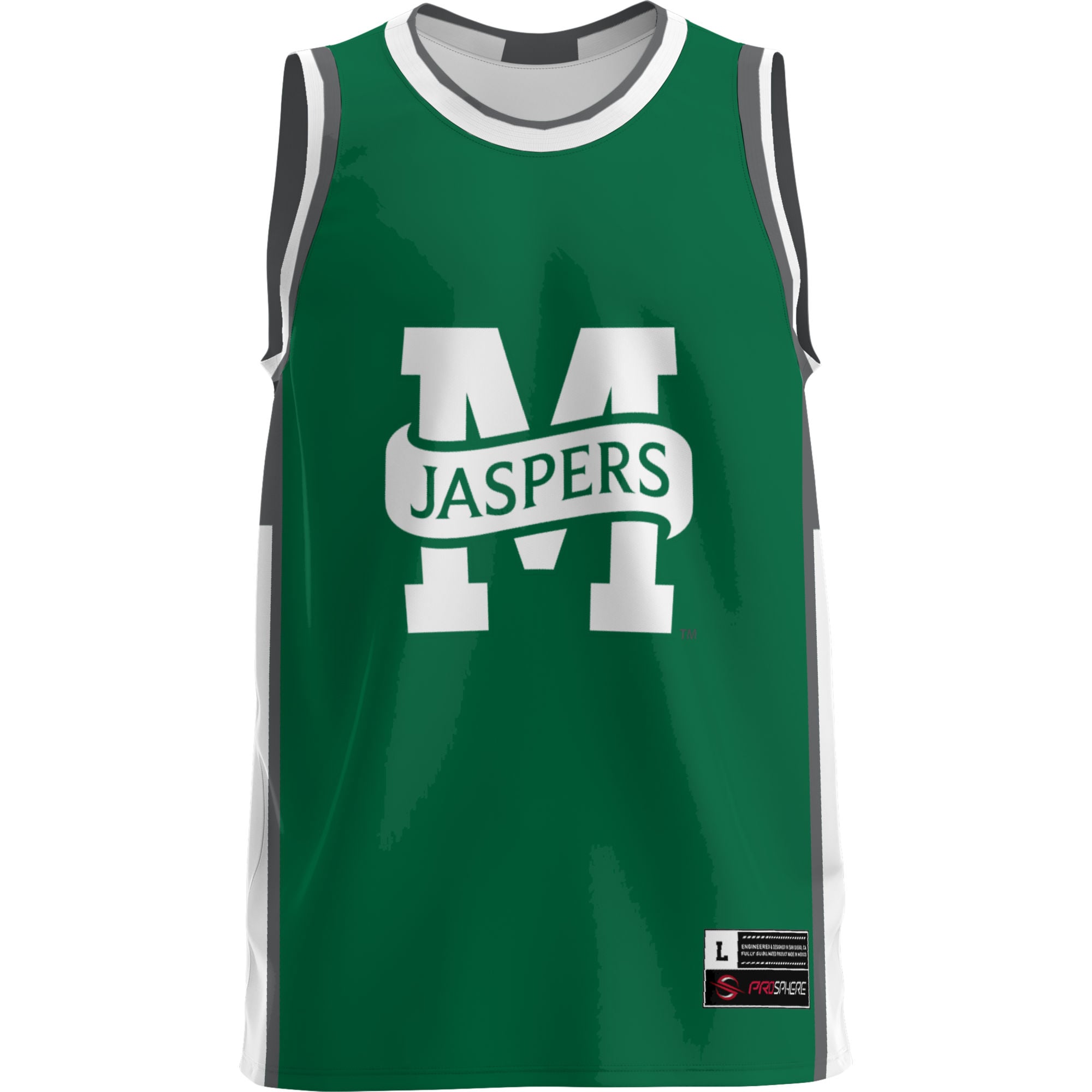Manhattan Jaspers Lightweight Basketball Jersey Kelly Green - front view