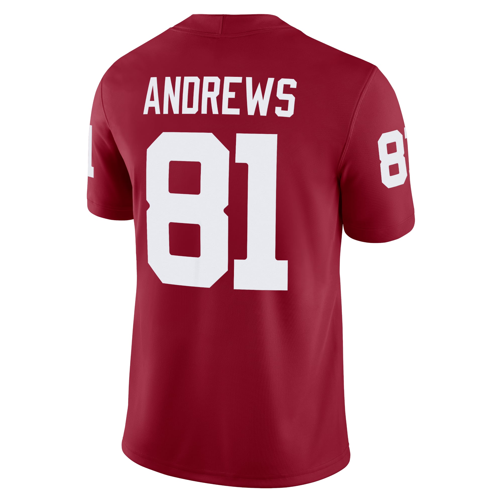 Mark Andrews Oklahoma Sooners Alumni Player Jersey Crimson - back view