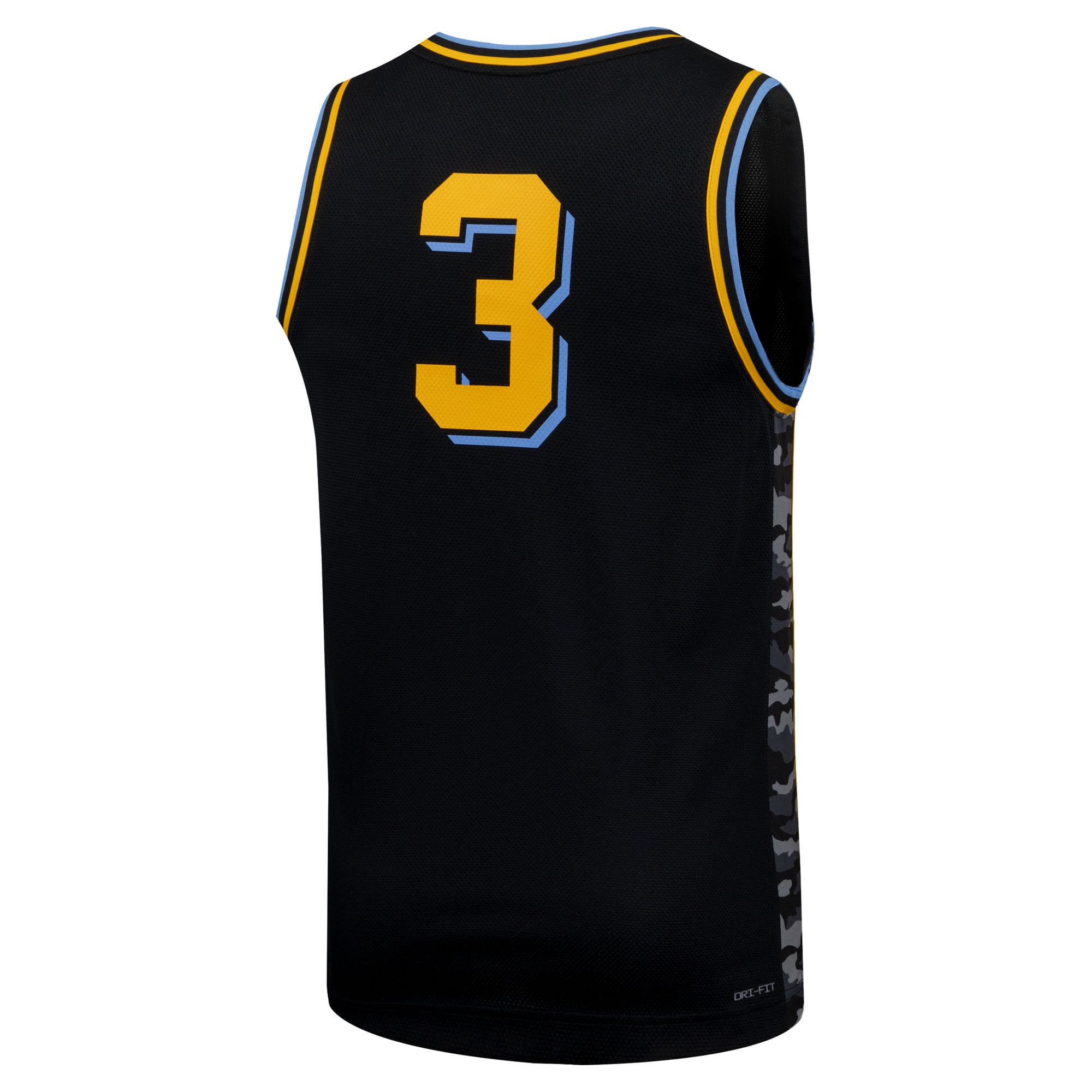 #3 Marquette Golden Eagles Basketball Jersey Black - back view