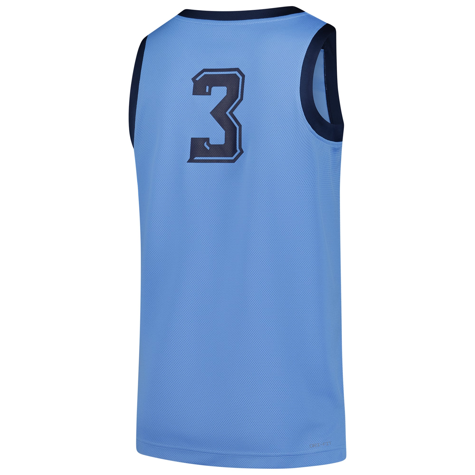 #3 Marquette Golden Eagles Basketball Jersey Blue - back view
