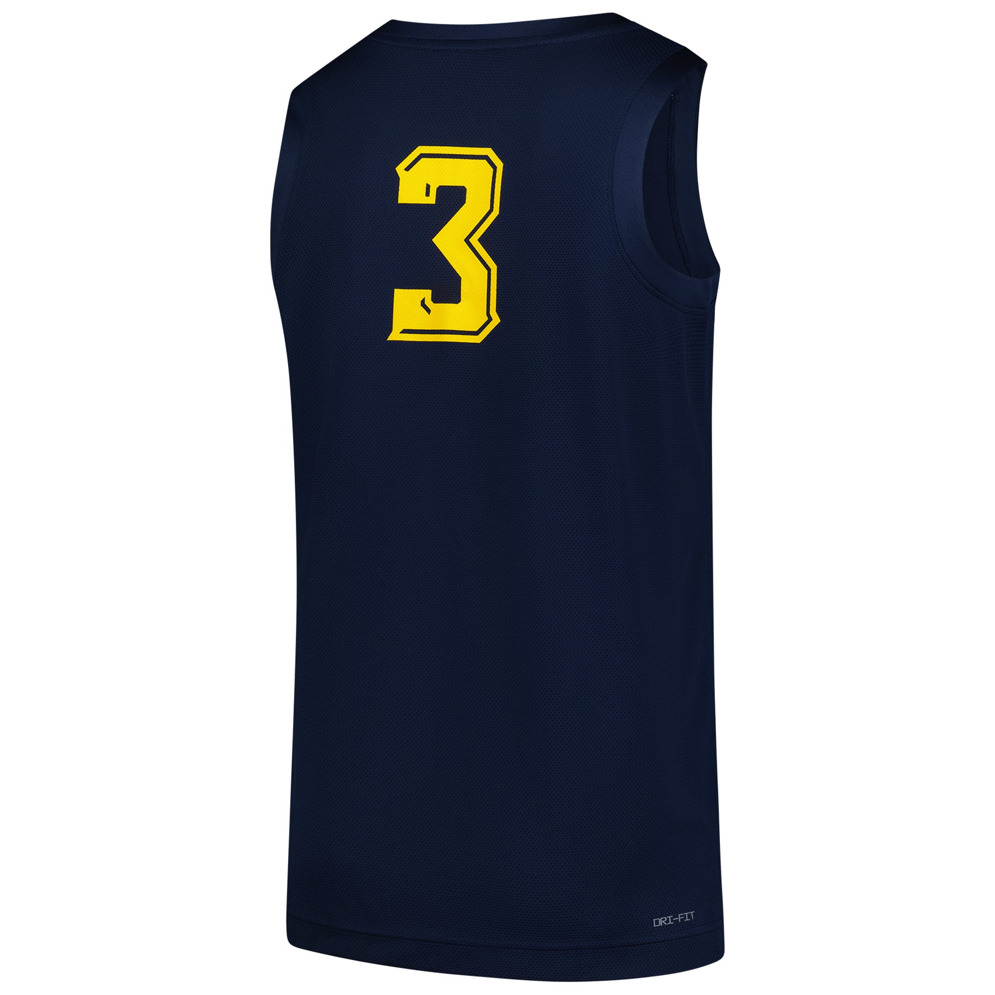 #3 Marquette Golden Eagles Basketball Jersey Navy - back view