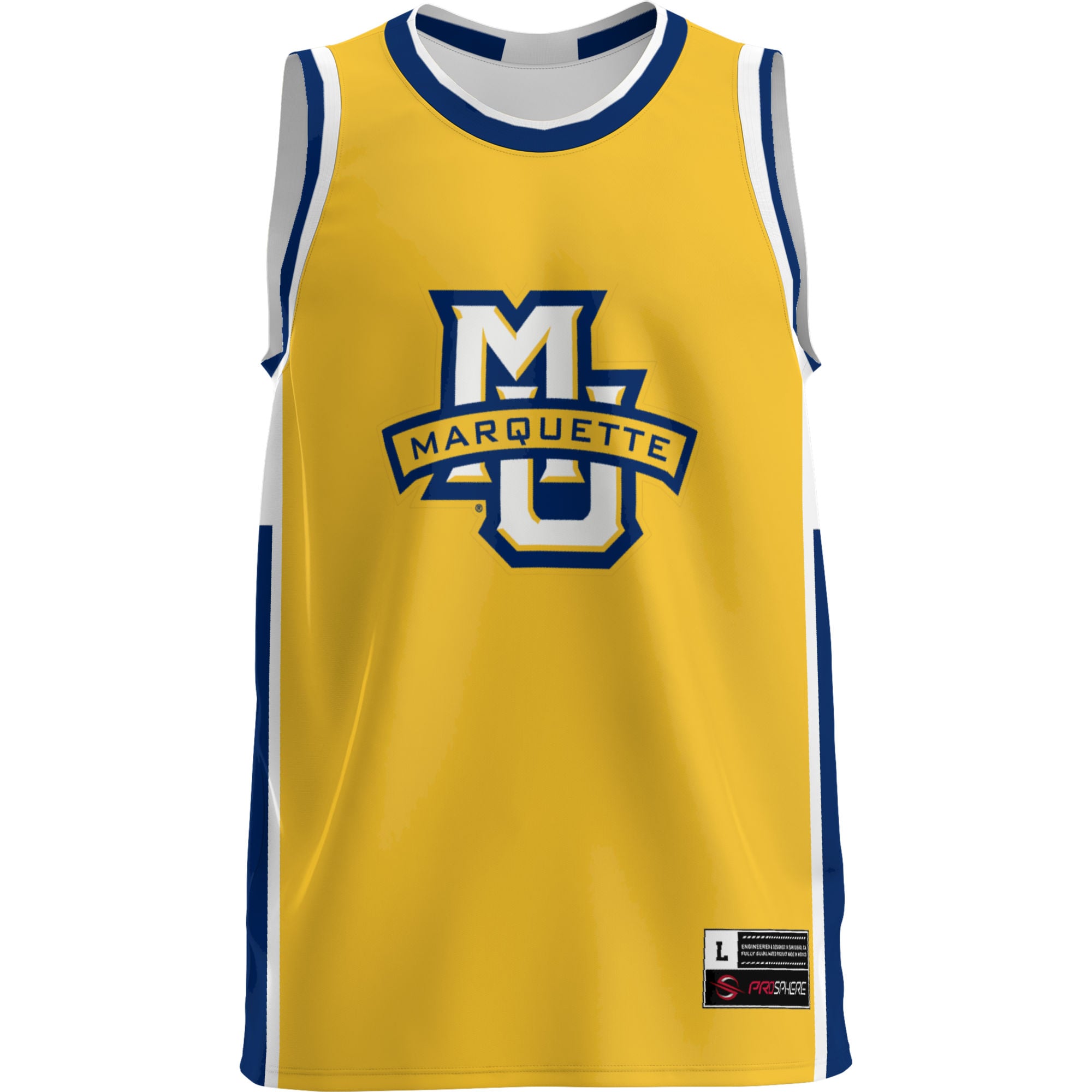 Marquette Golden Eagles Lightweight Basketball Jersey Blue - front view