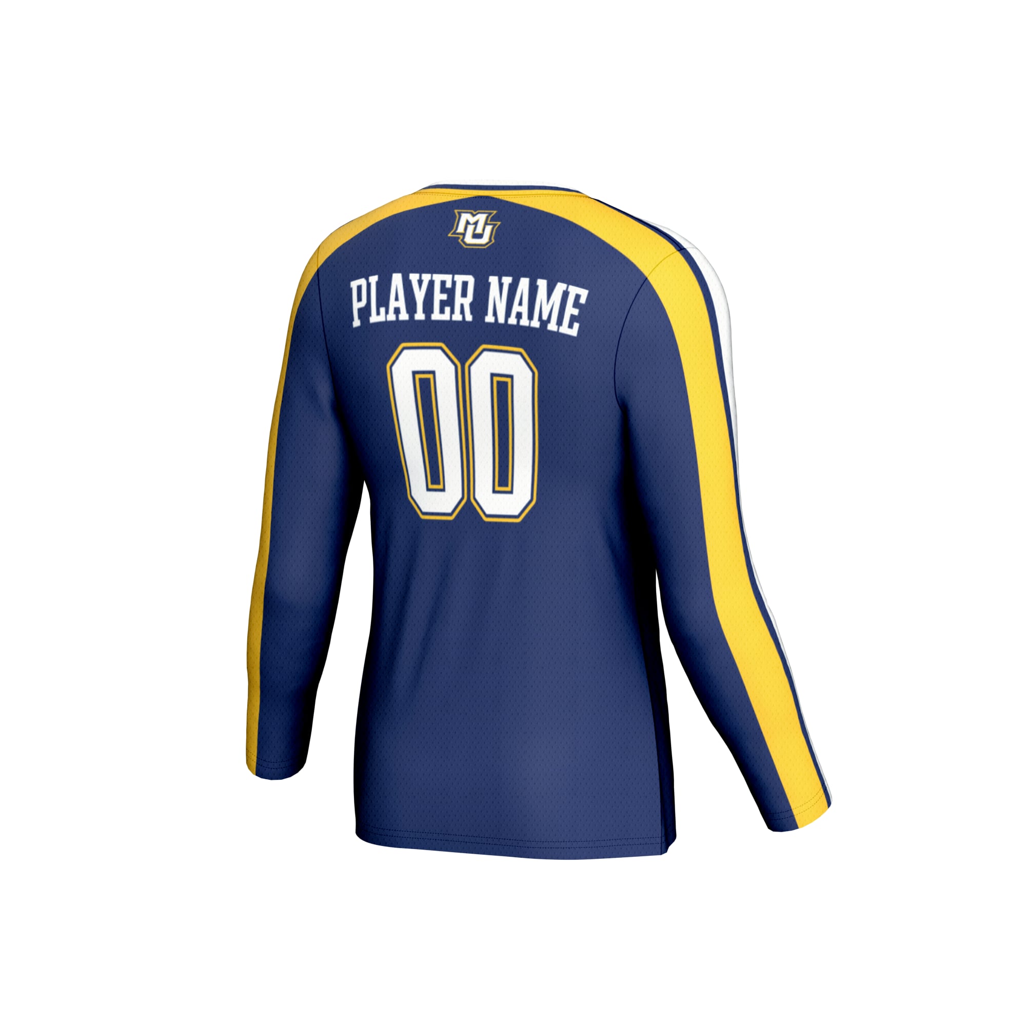 Marquette Golden Eagles Unisex Collegiate Women's Volleyball Lightweight Fashion Jersey - back view
