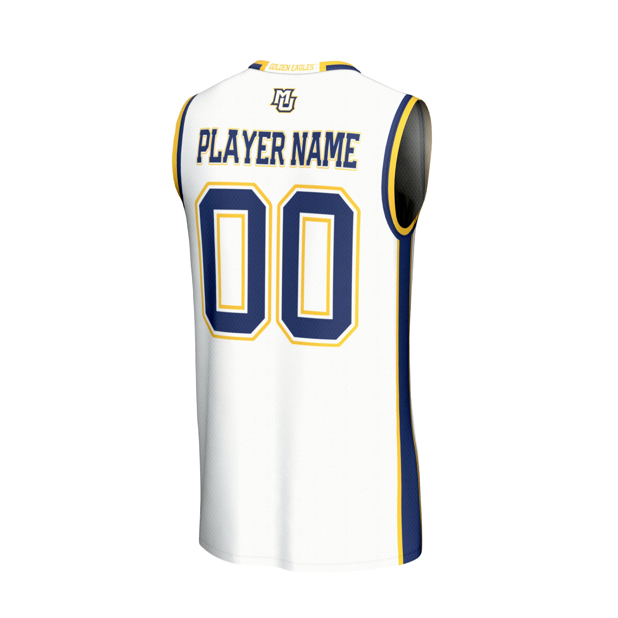 Marquette Golden Eagles Unisex Lightweight Collegiate Men's Basketball Fashion Jersey - back view