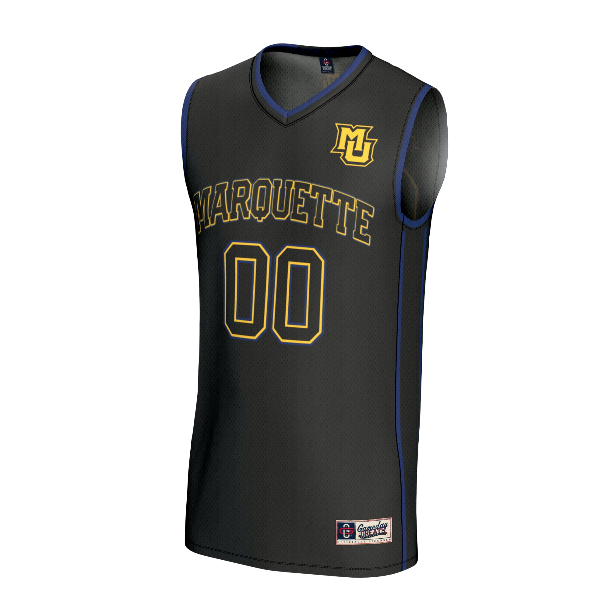 Marquette Golden Eagles Unisex Lightweight Collegiate Men's Basketball Fashion Jersey - front view