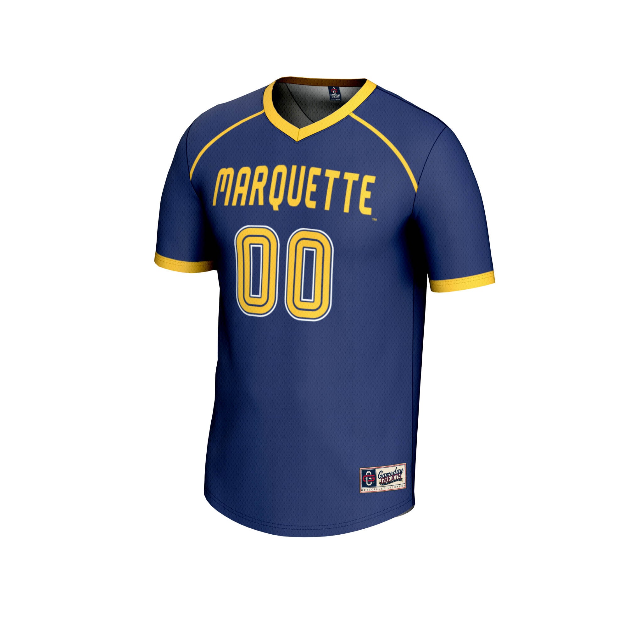 Marquette Golden Eagles Unisex Women's Lacrosse Lightweight Jersey Navy - front view