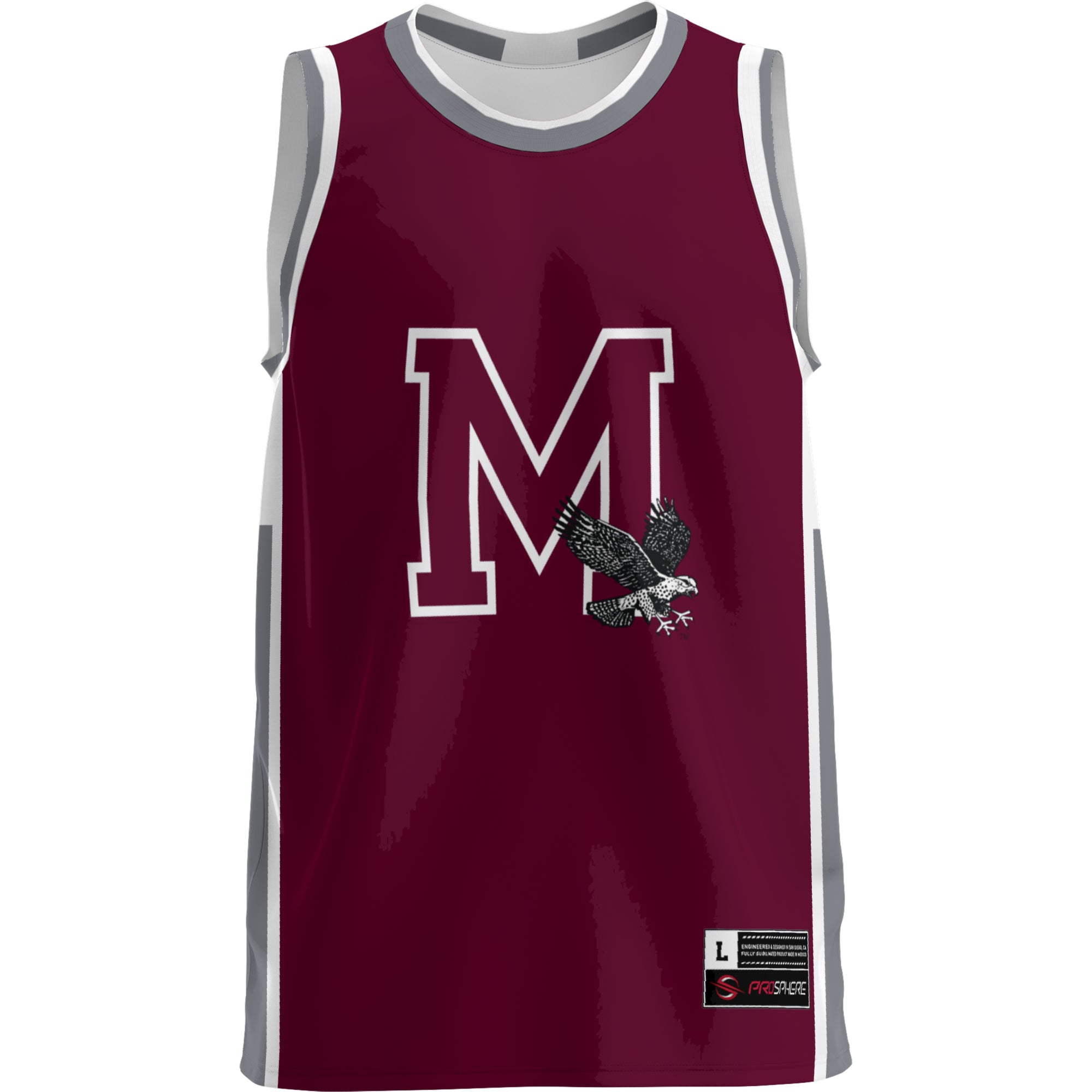 Maryland Eastern Shore Hawks Lightweight Basketball Jersey Maroon - front view