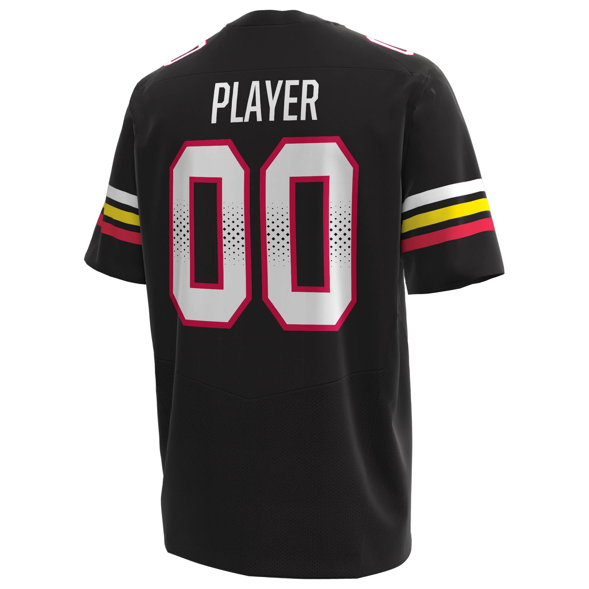 Maryland Terrapins Alternate Football Jersey Black - back view