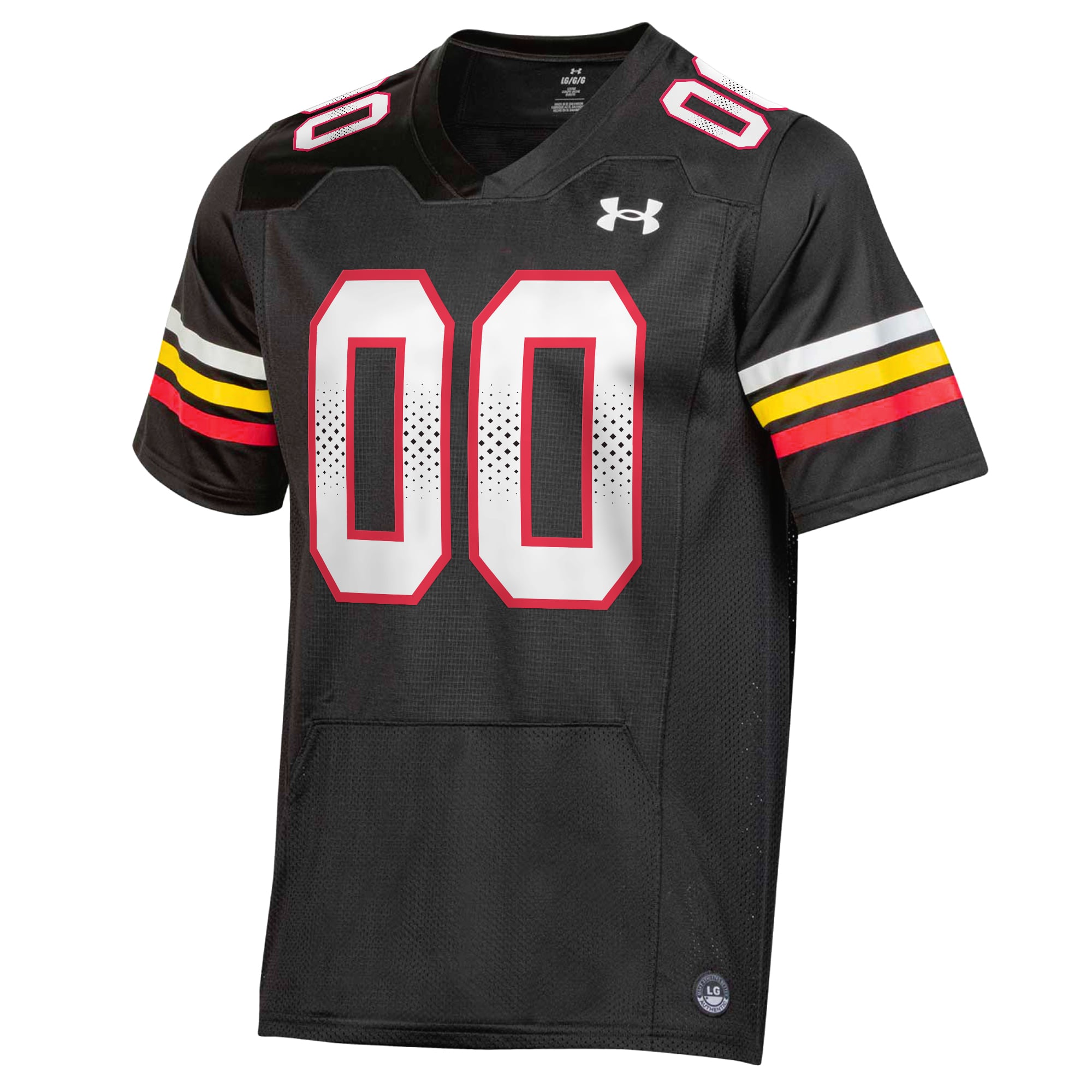 Maryland Terrapins Football Jersey Black - front view