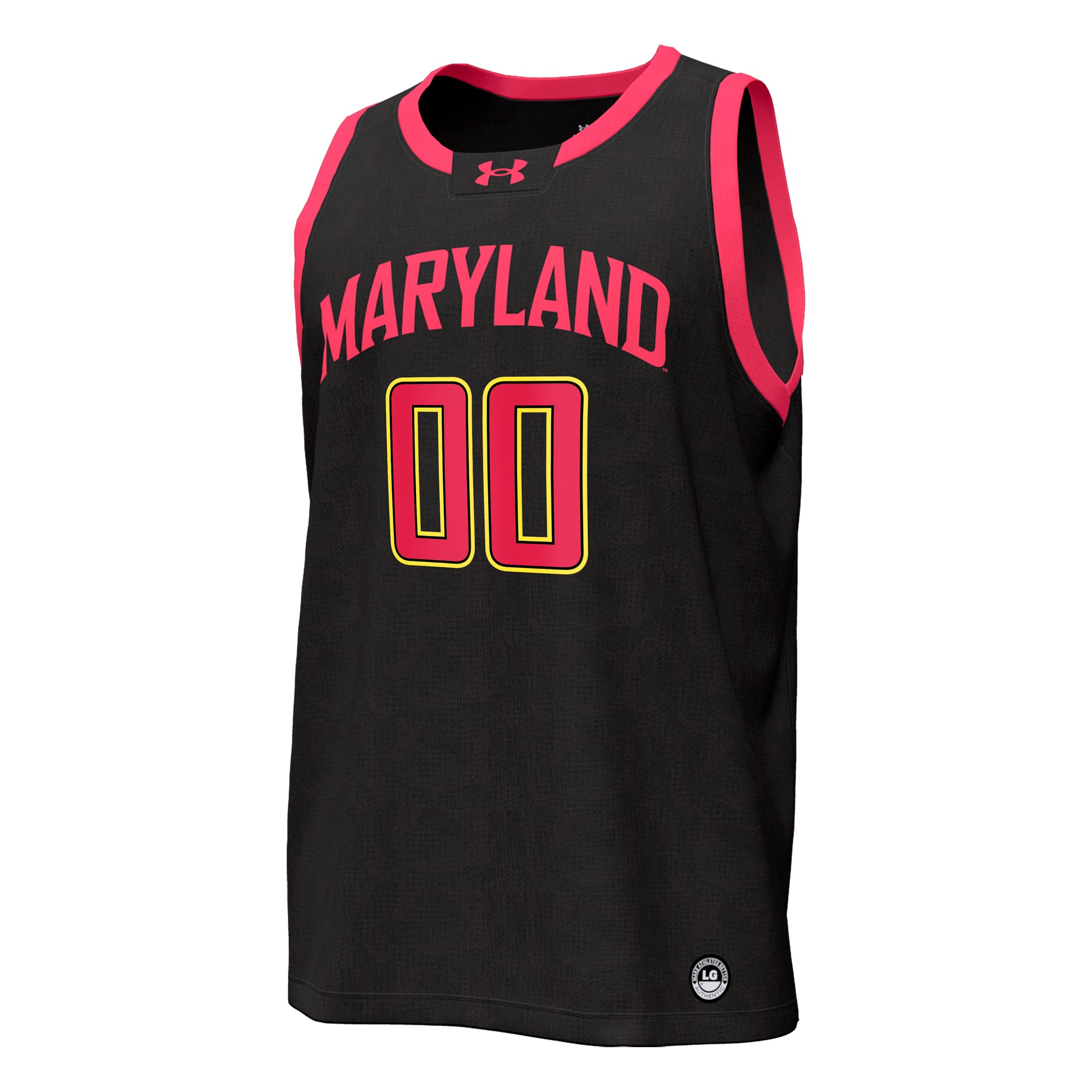 Maryland Terrapins Men's Basketball Jersey Black - front view
