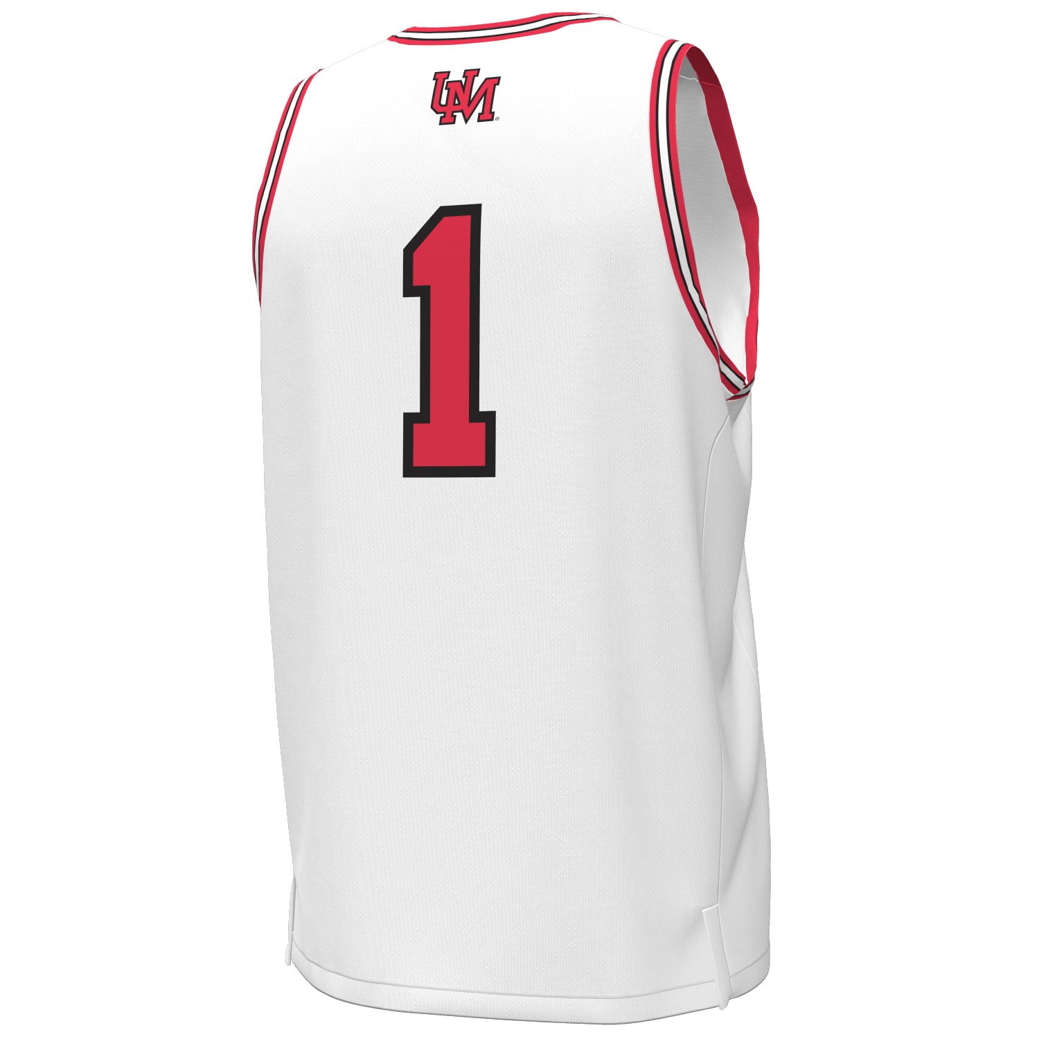 #1 Maryland Terrapins Throwback Basketball Jersey White - back view