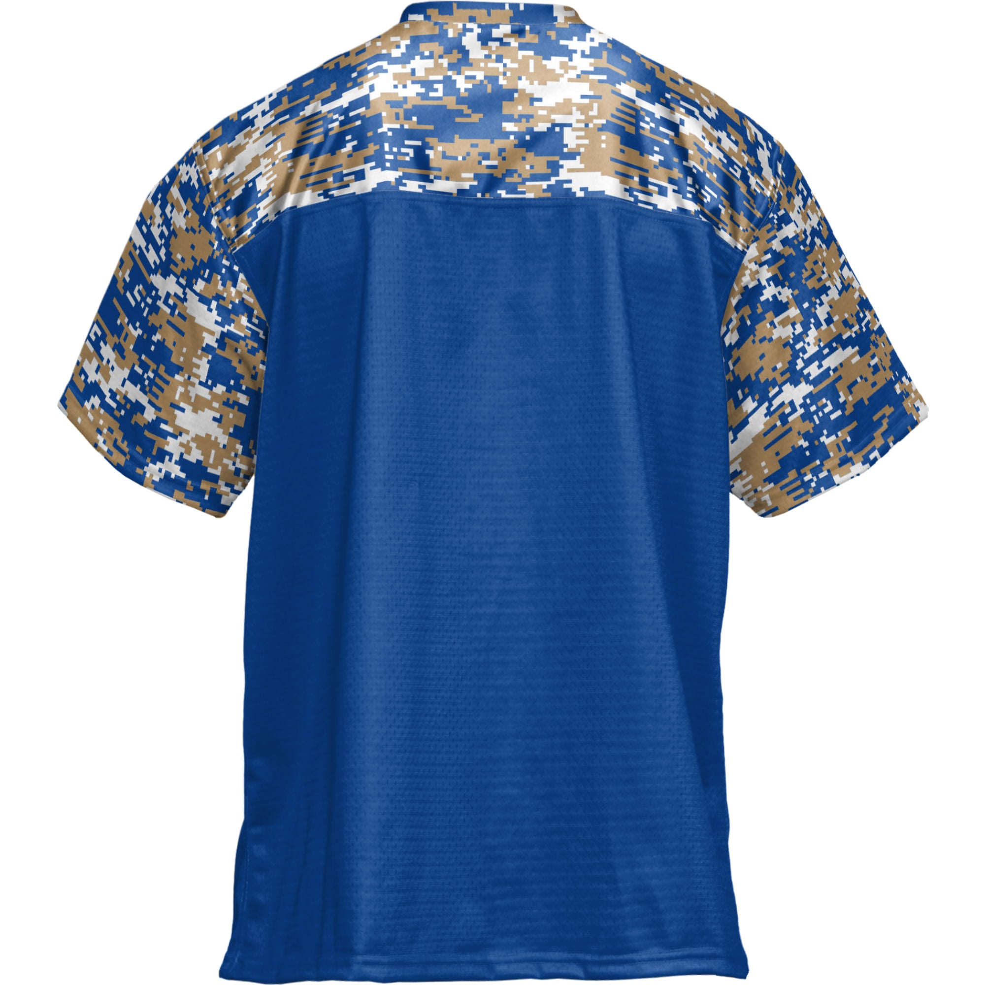 Massachusetts Maritime Academy Buccaneers Football Jersey Blue - back view