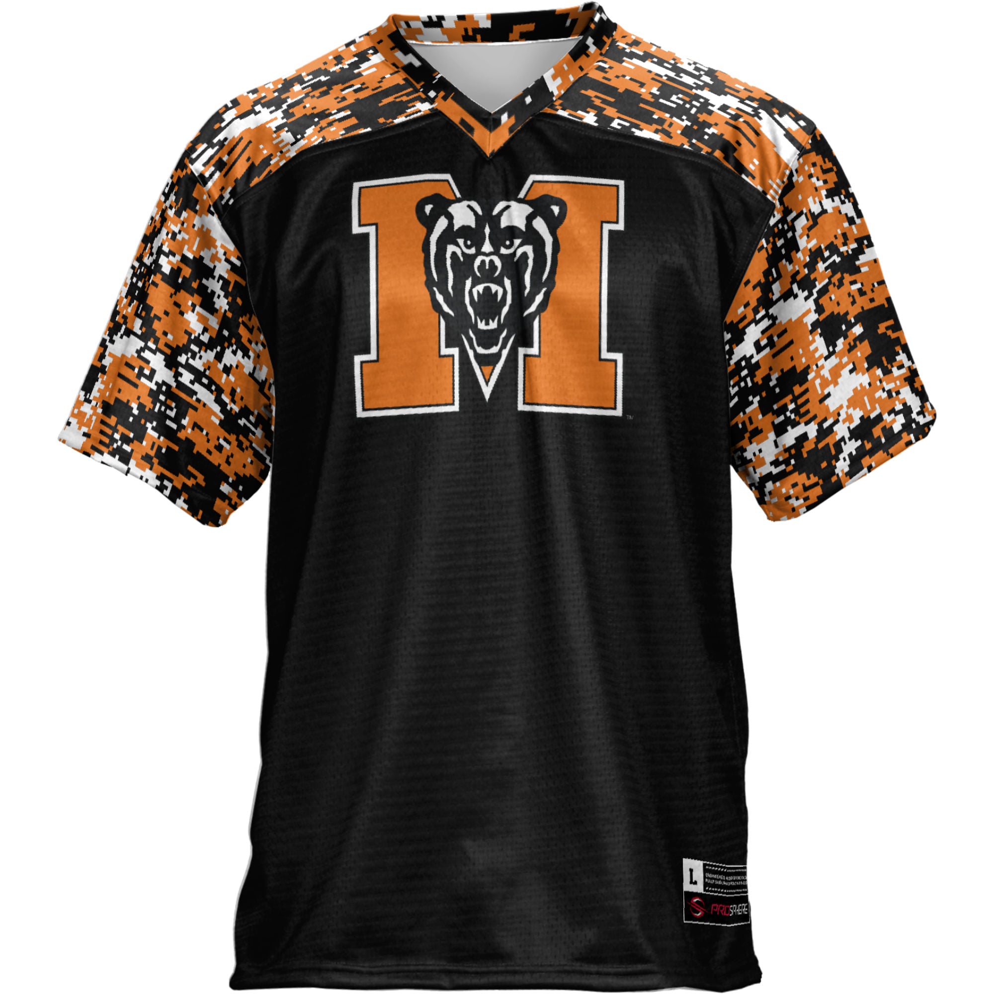Mercer Bears Football Jersey Black - front view