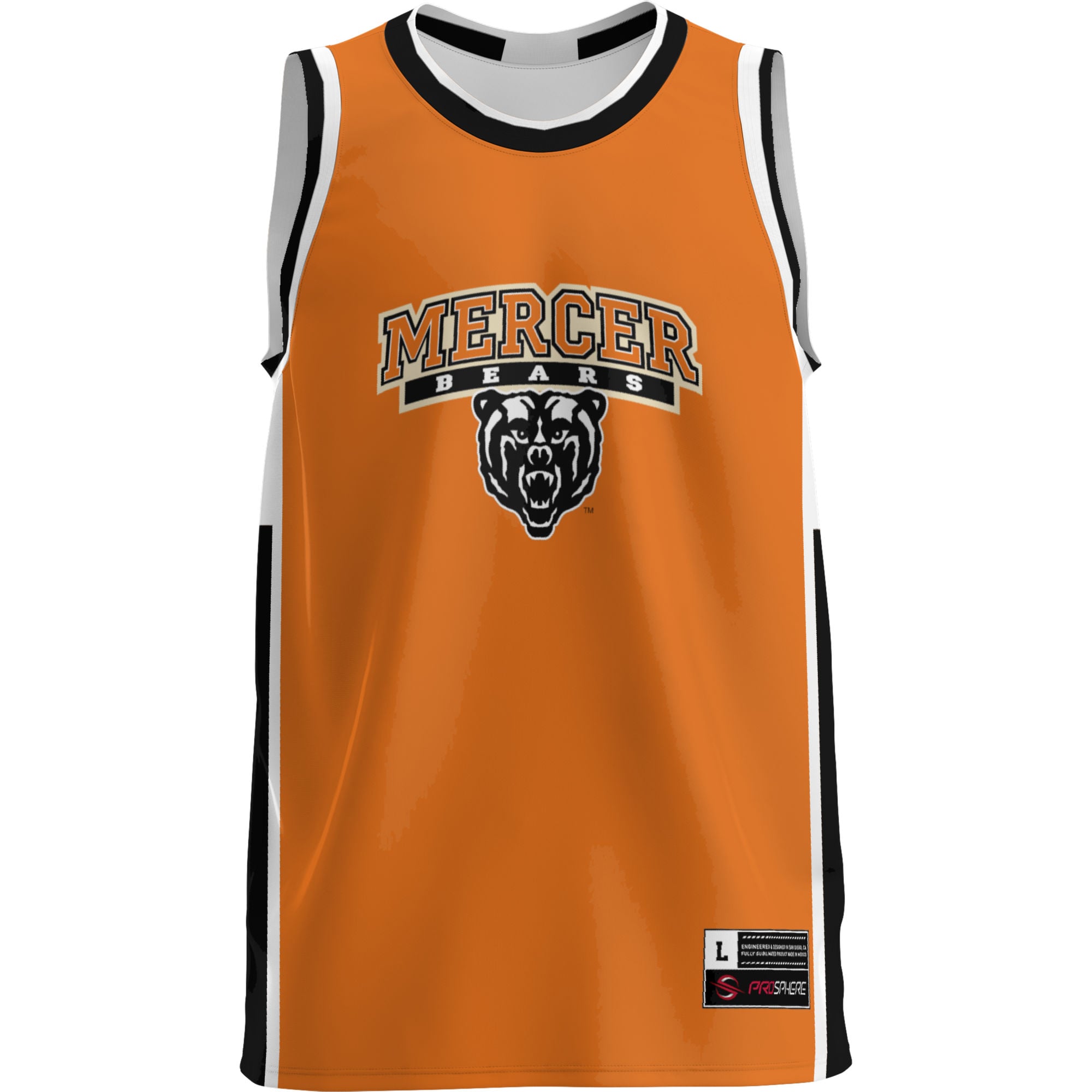 Mercer Bears Lightweight Basketball Jersey Orange - front view