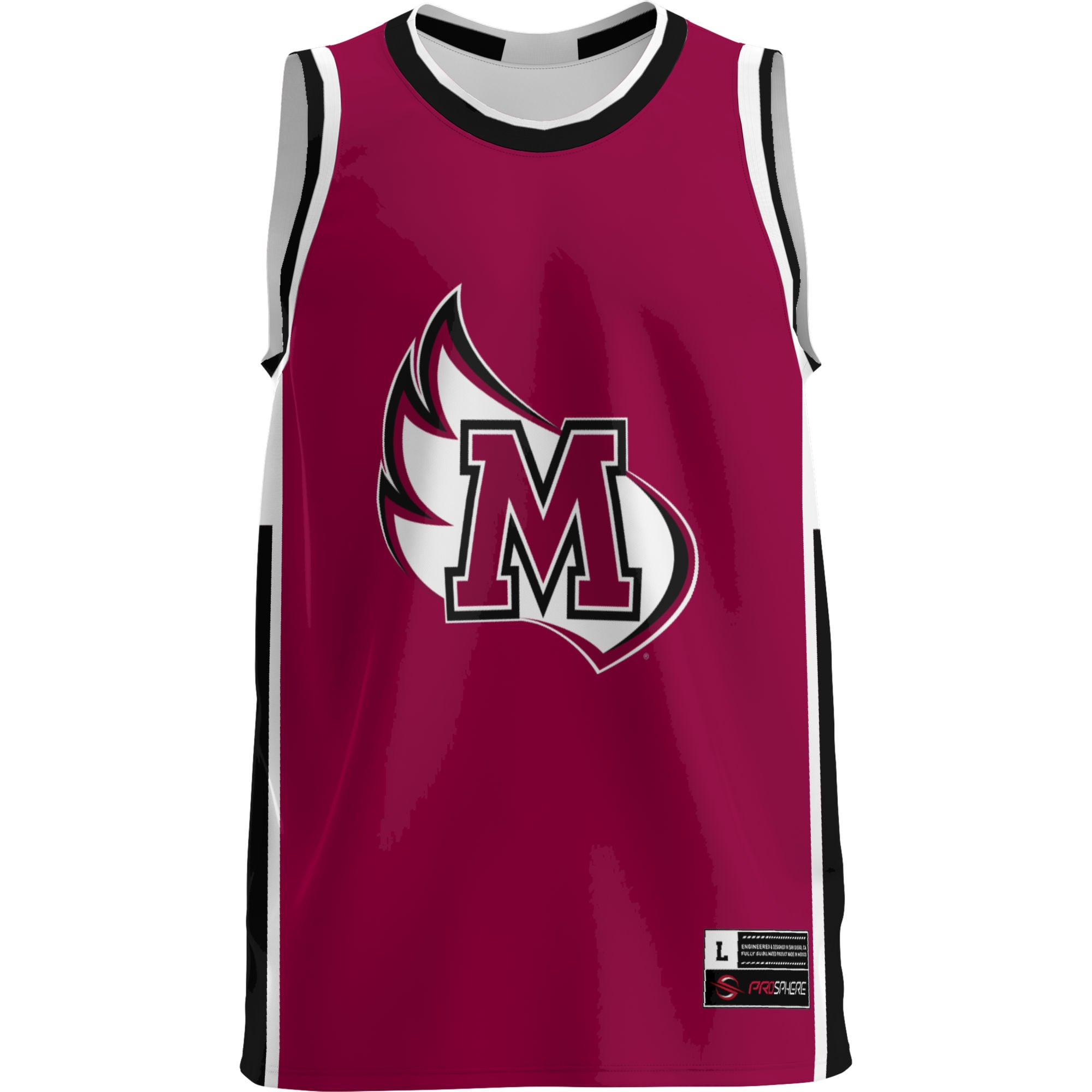 Meredith College Avenging Angels Lightweight Basketball Jersey Maroon - front view