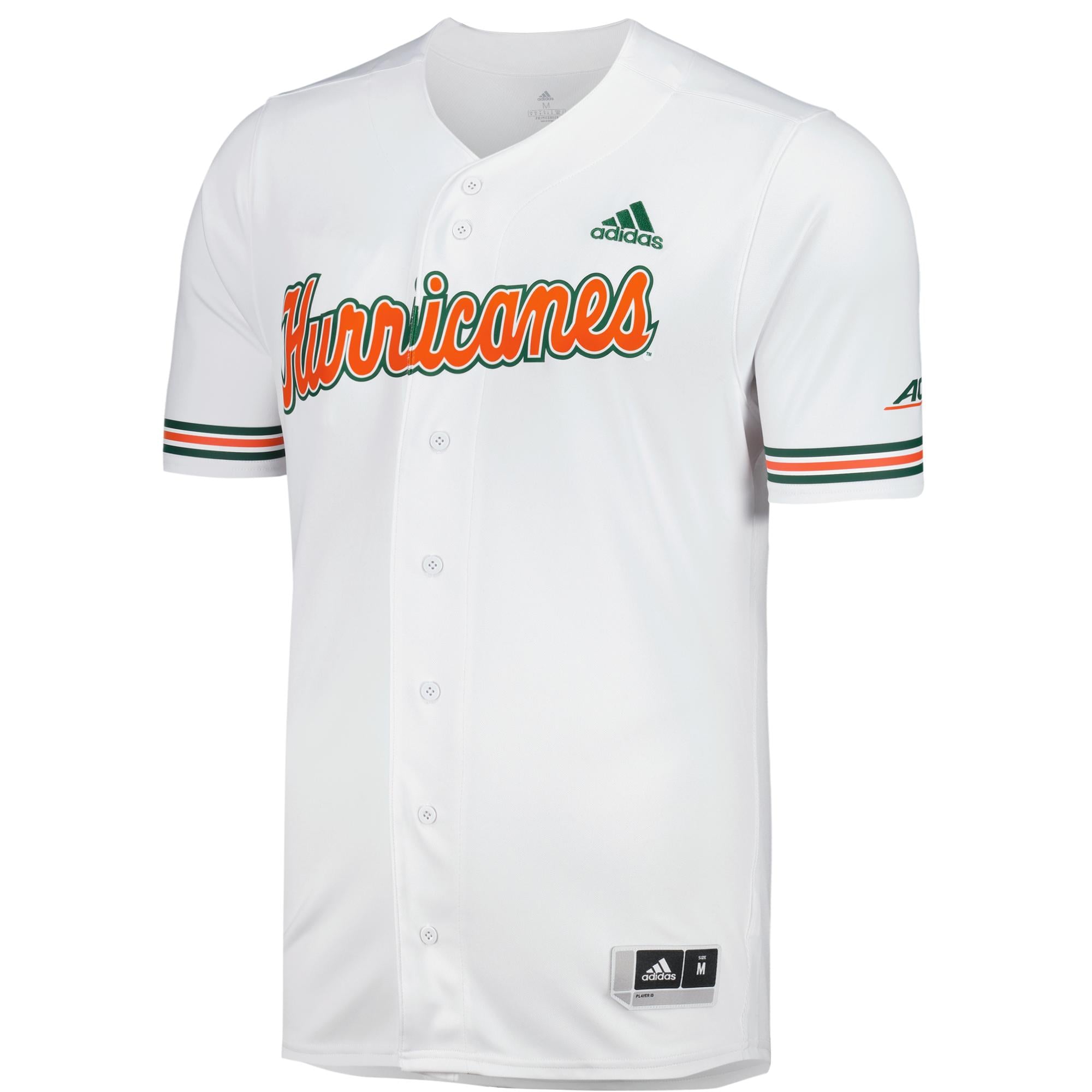 Miami Hurricanes Baseball Jersey White - front view