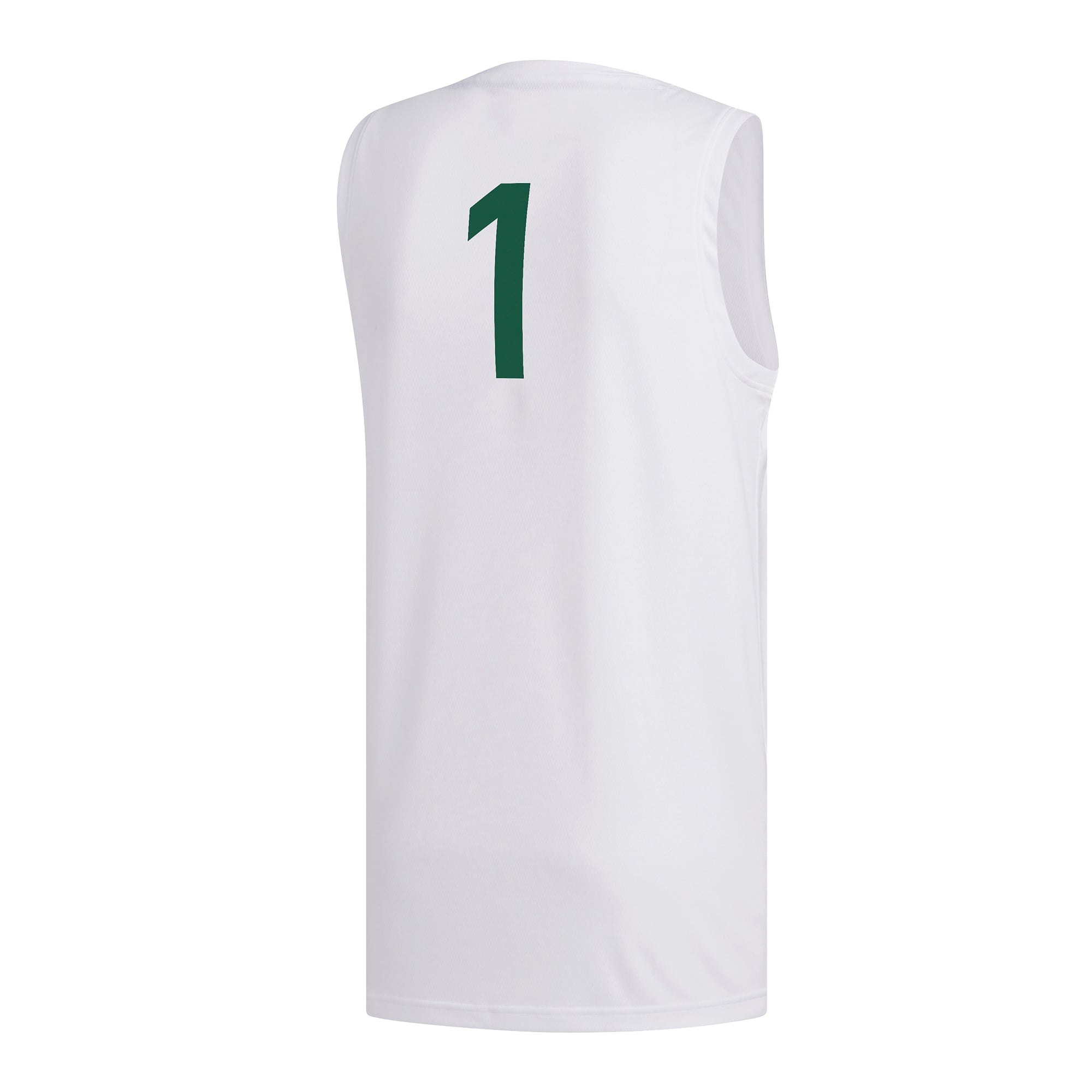 #1 Miami Hurricanes Basketball Jersey White - back view