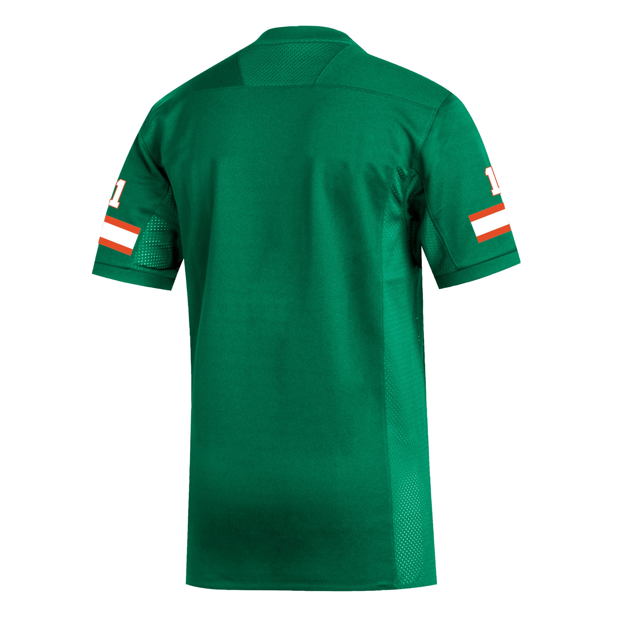 #1 Miami Hurricanes Football Jersey Green - back view
