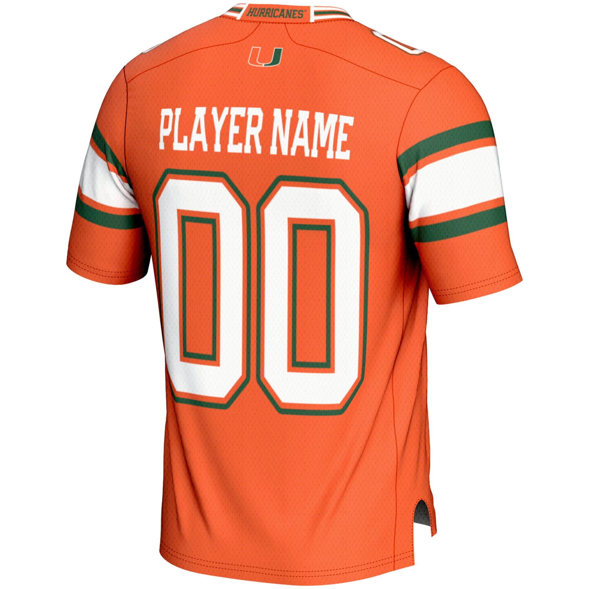 Miami Hurricanes Football Jersey Orange - back view