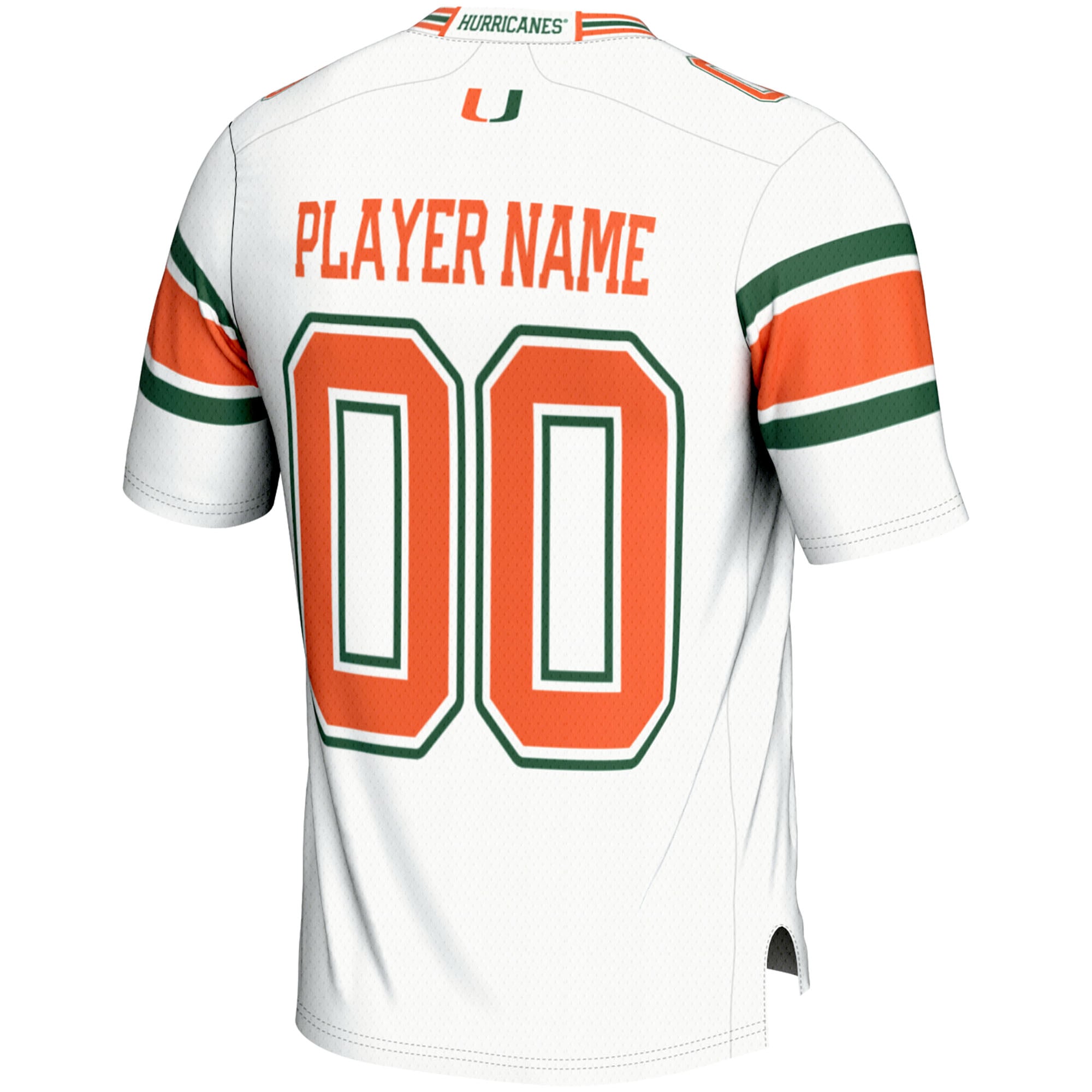 Miami Hurricanes Football Jersey White - back view