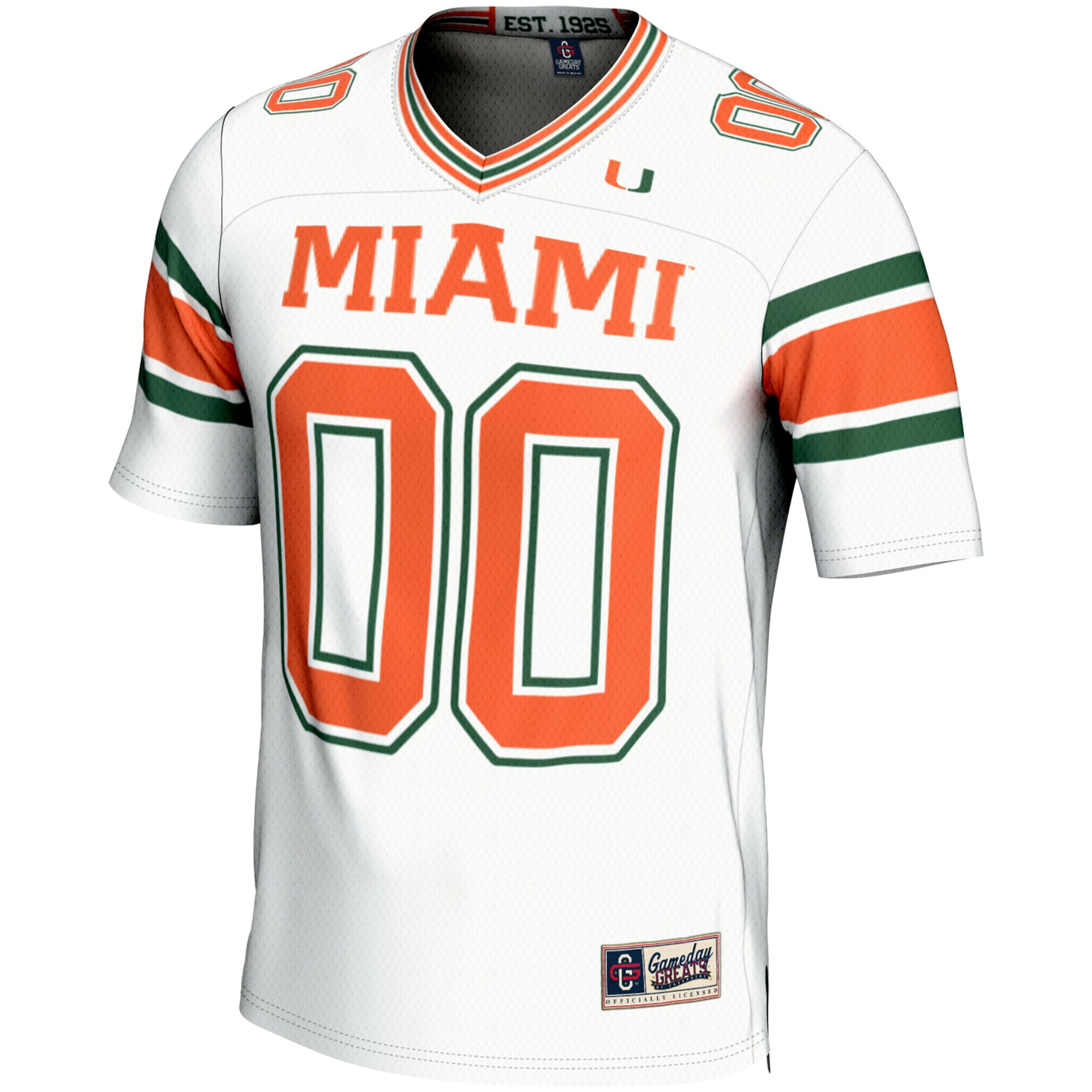 Miami Hurricanes Football Jersey White - front view