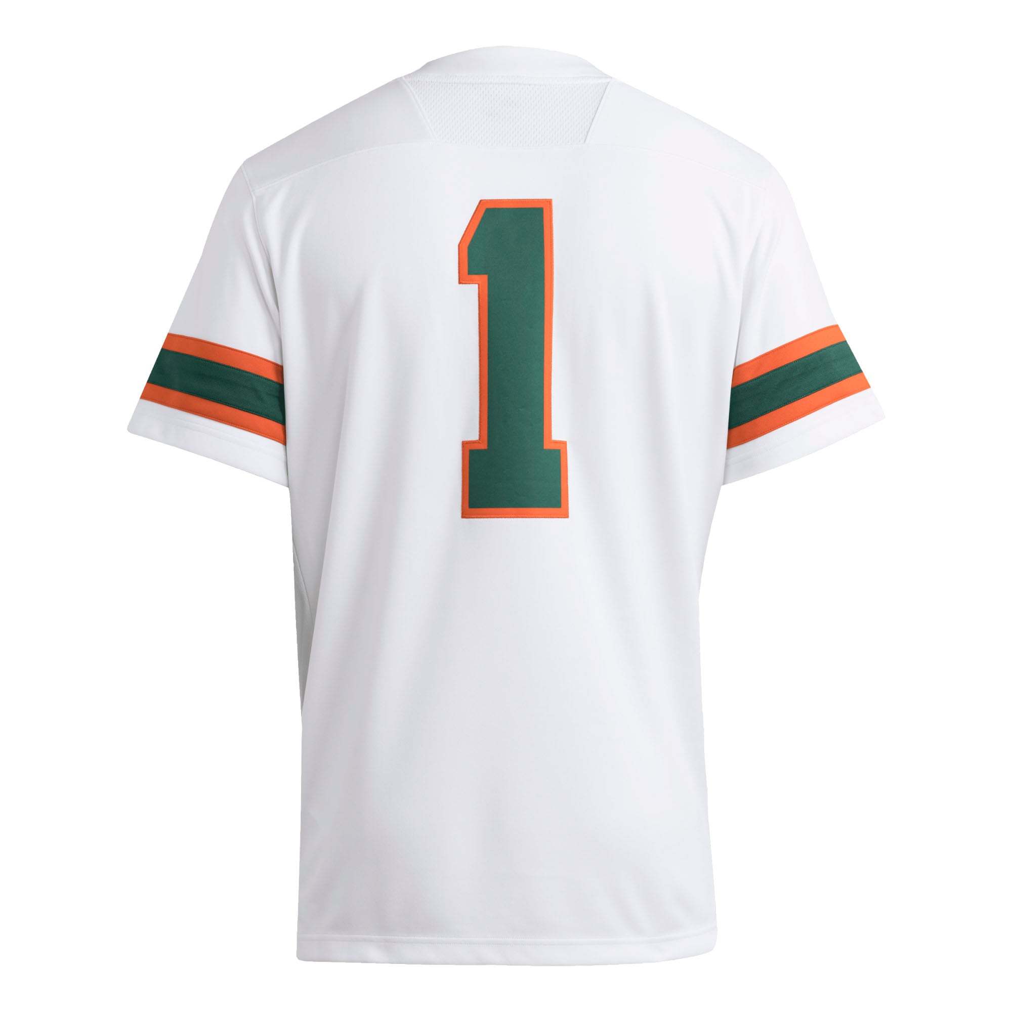 #1 Miami Hurricanes Jersey White - detail view 1
