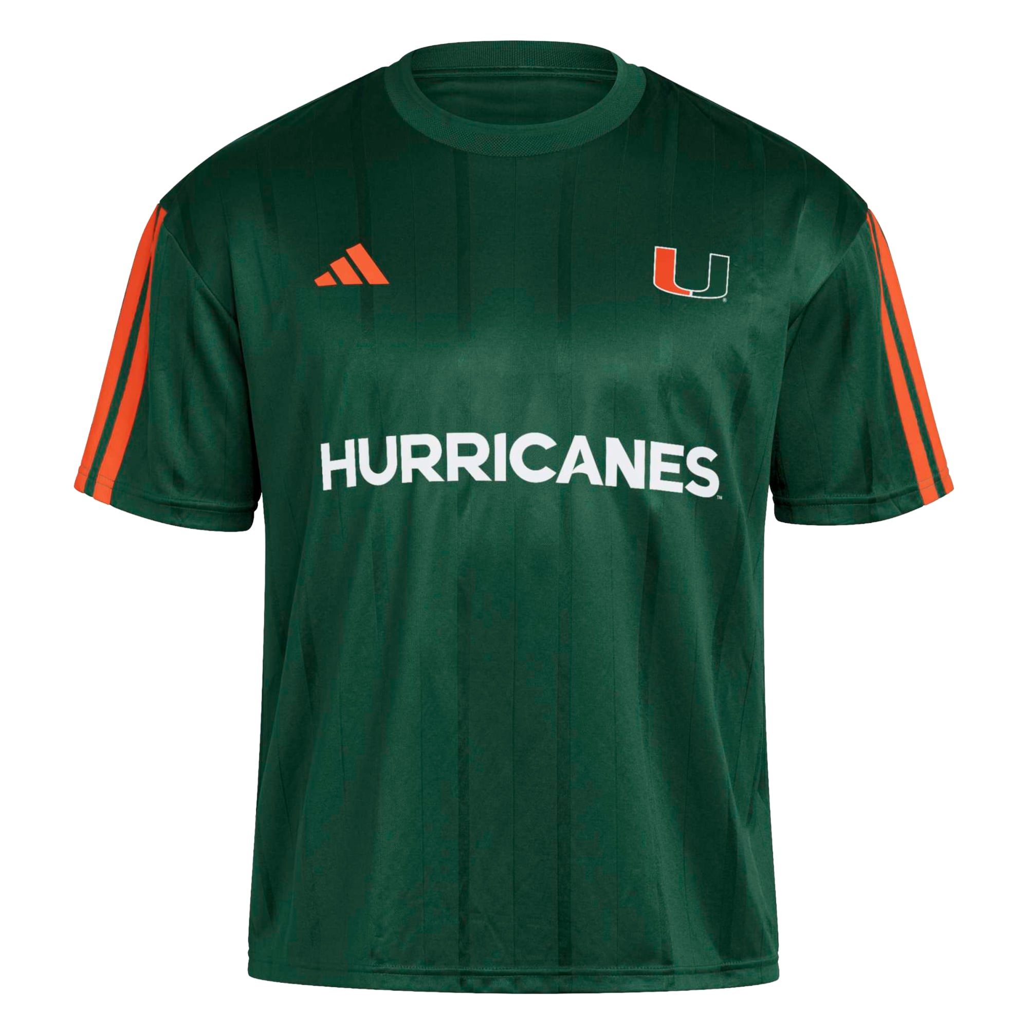 Miami Hurricanes Soccer Fashion Jersey Green - front view