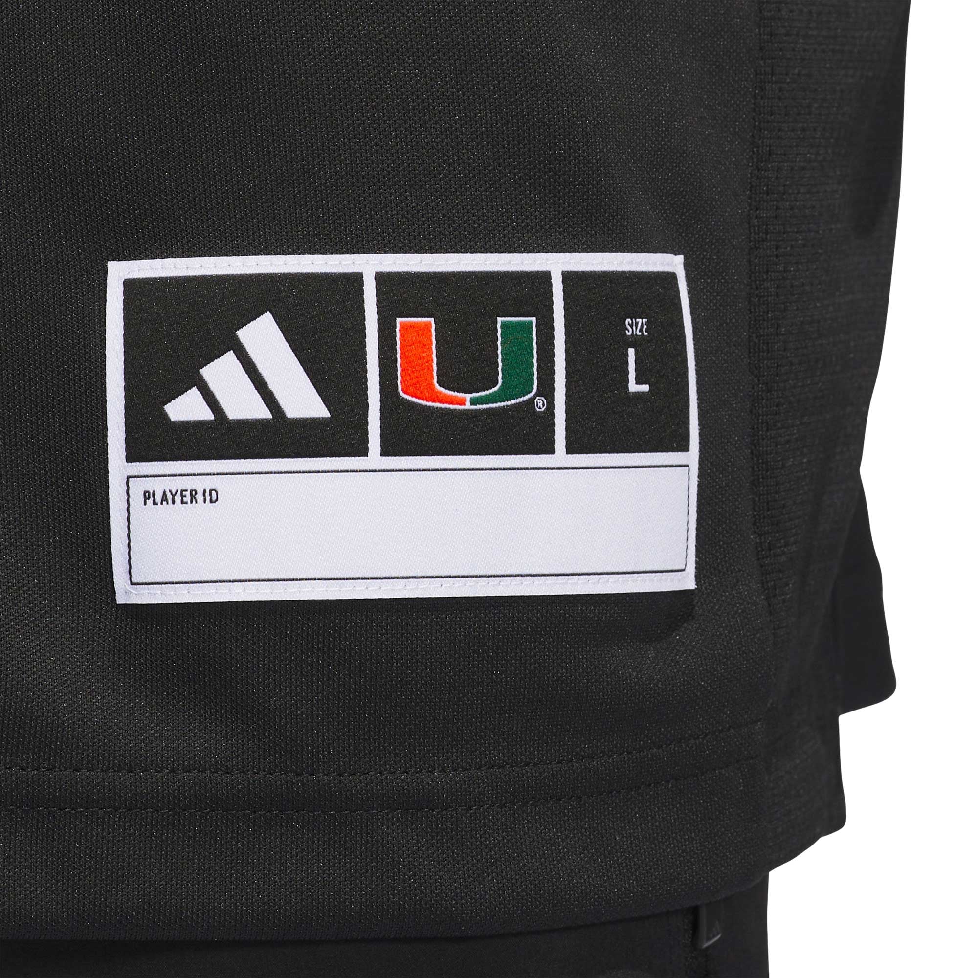 #24 Miami Hurricanes Strategy Jersey Black - detail view 2