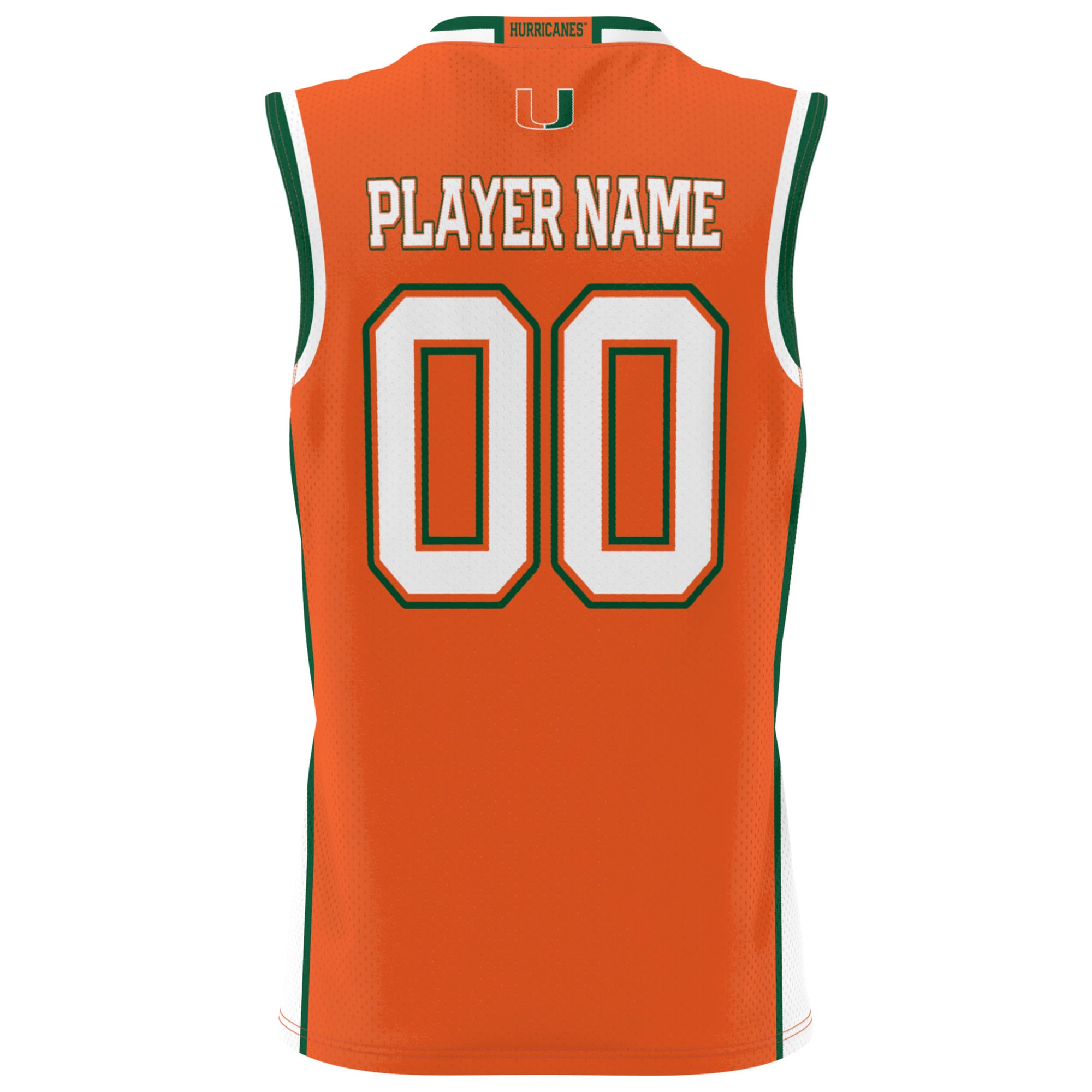 Miami Hurricanes Youth Lightweight Women's Basketball Jersey Orange - back view