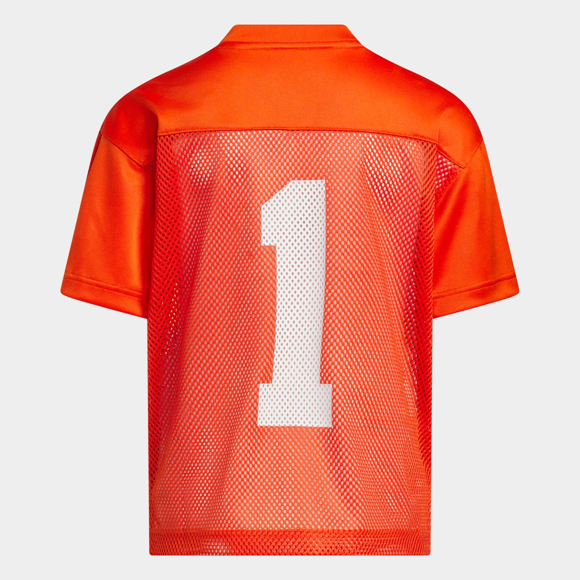 Miami Hurricanes Youth Tailgate Jersey Orange - front view