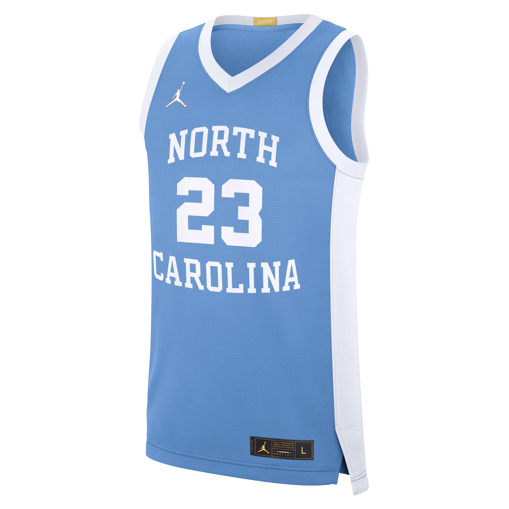 Michael Jordan North Carolina Tar Heels Road Basketball Jersey Carolina Blue - front view