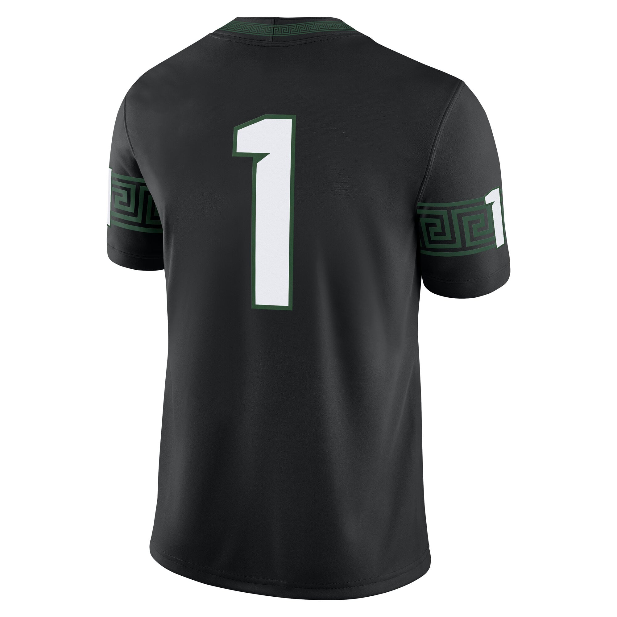 Michigan State Spartans Alternate Jersey Black - back view