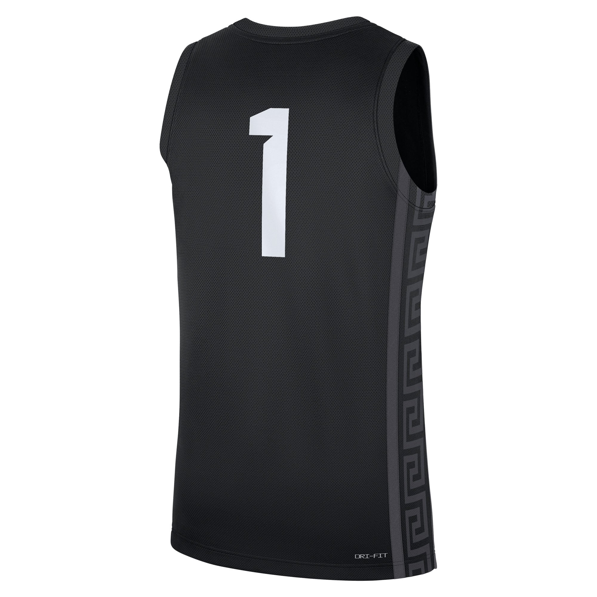 #1 Michigan State Spartans Alternate Jersey Black - back view