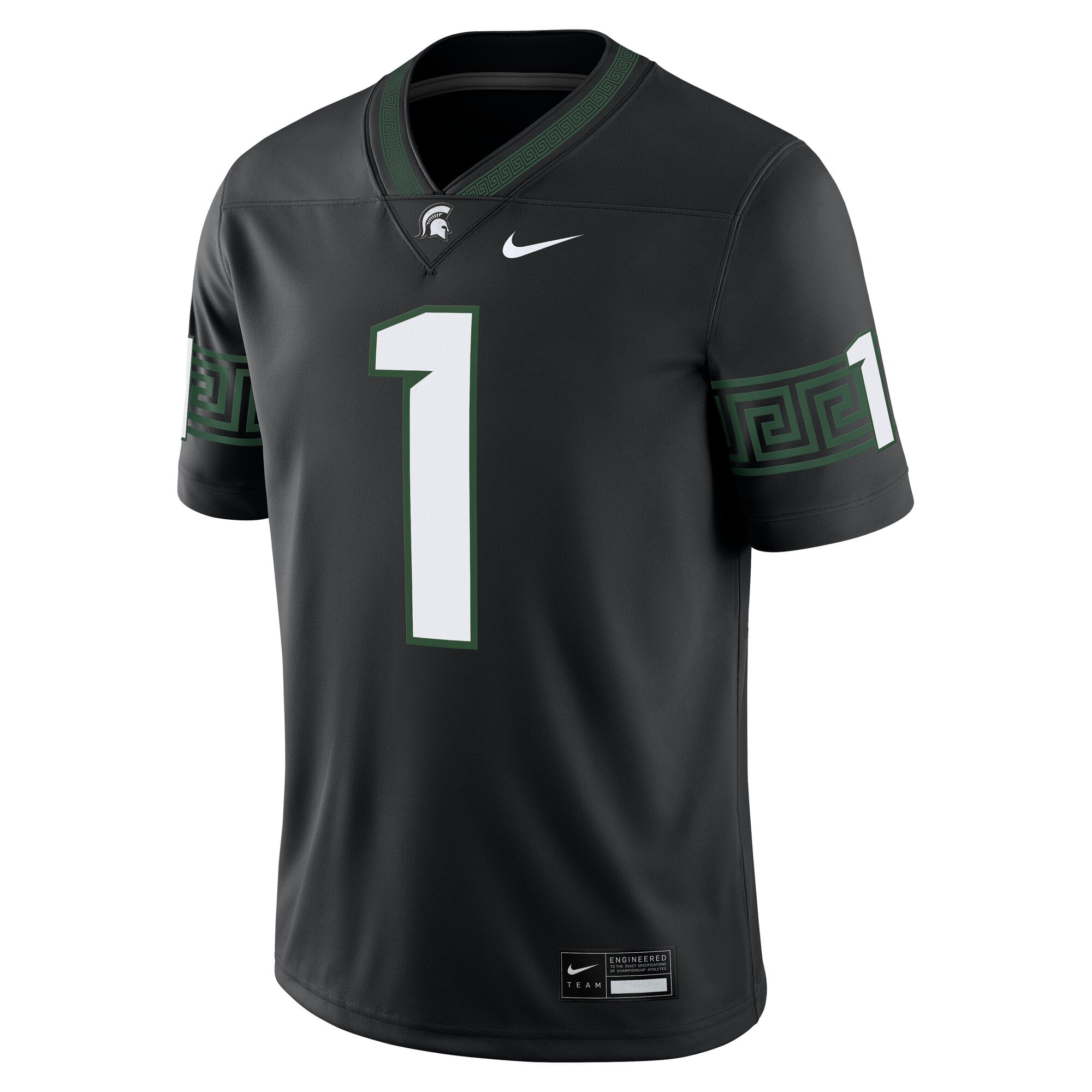Michigan State Spartans Alternate Jersey Black - front view