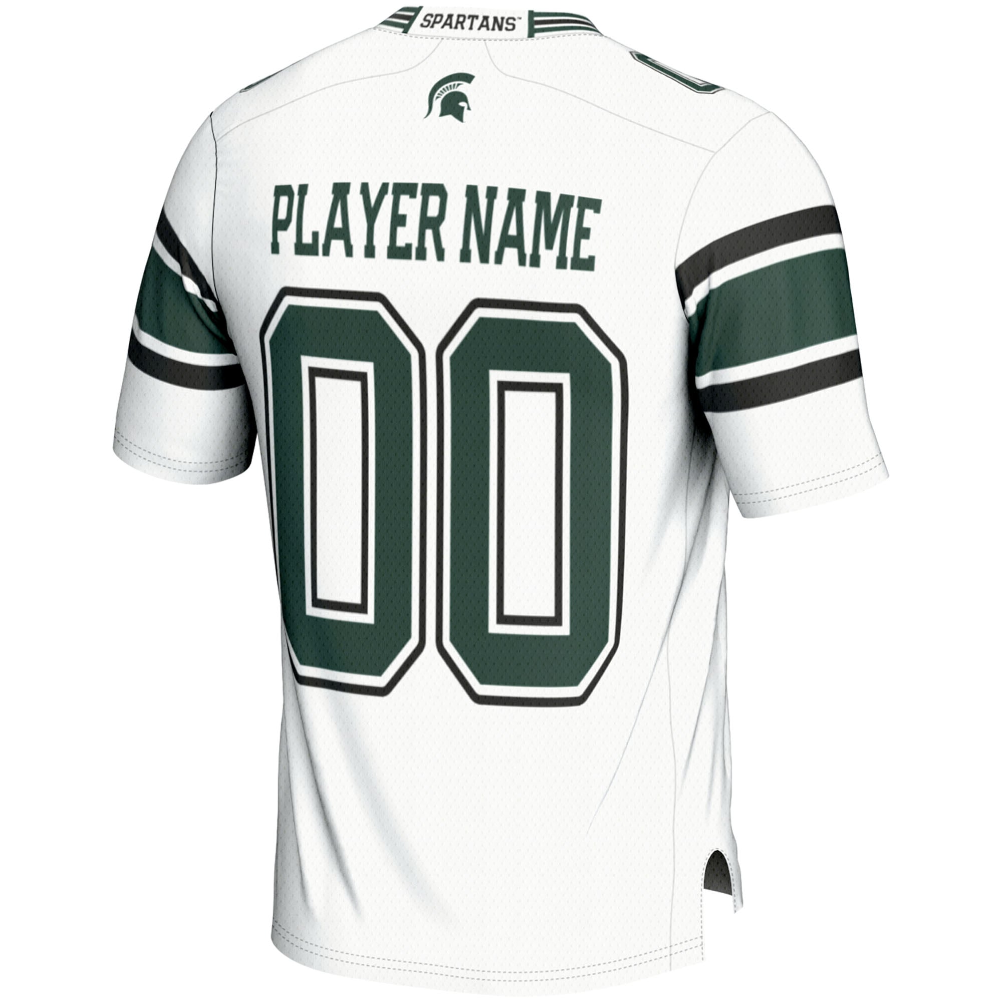 Michigan State Spartans Football Jersey White - back view