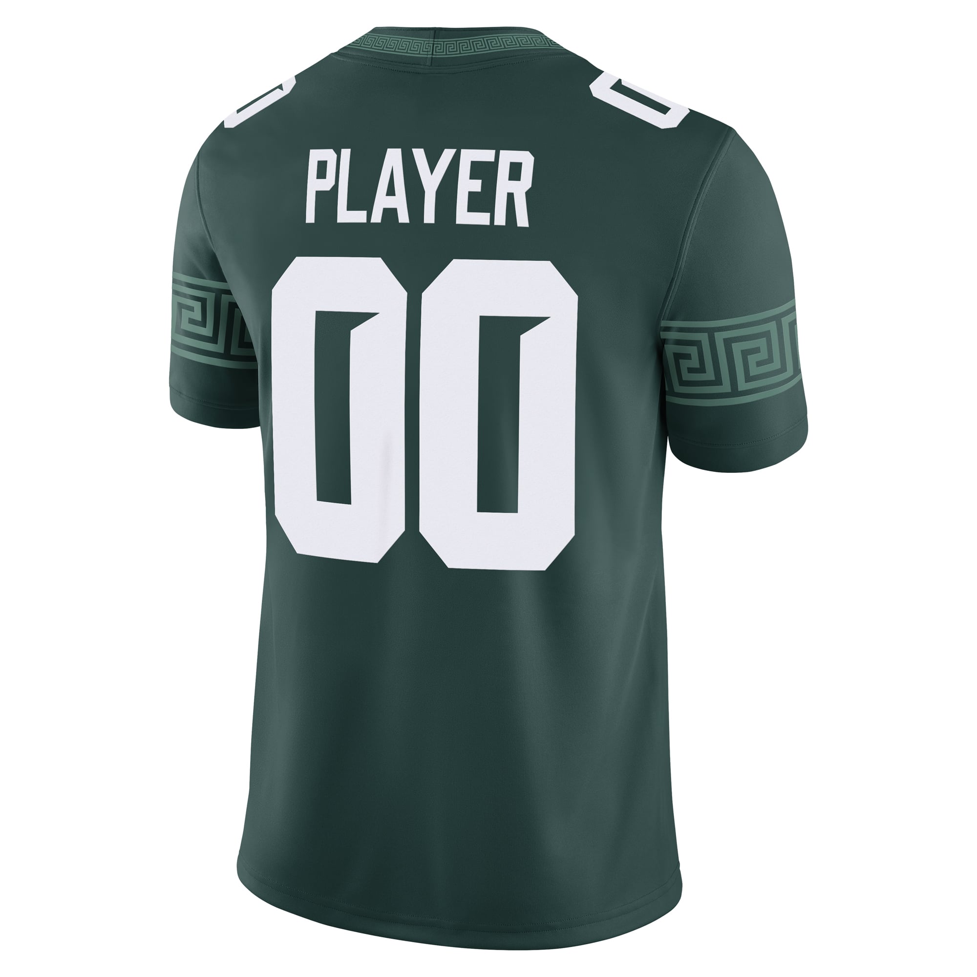 Michigan State Spartans Jersey Green - back view