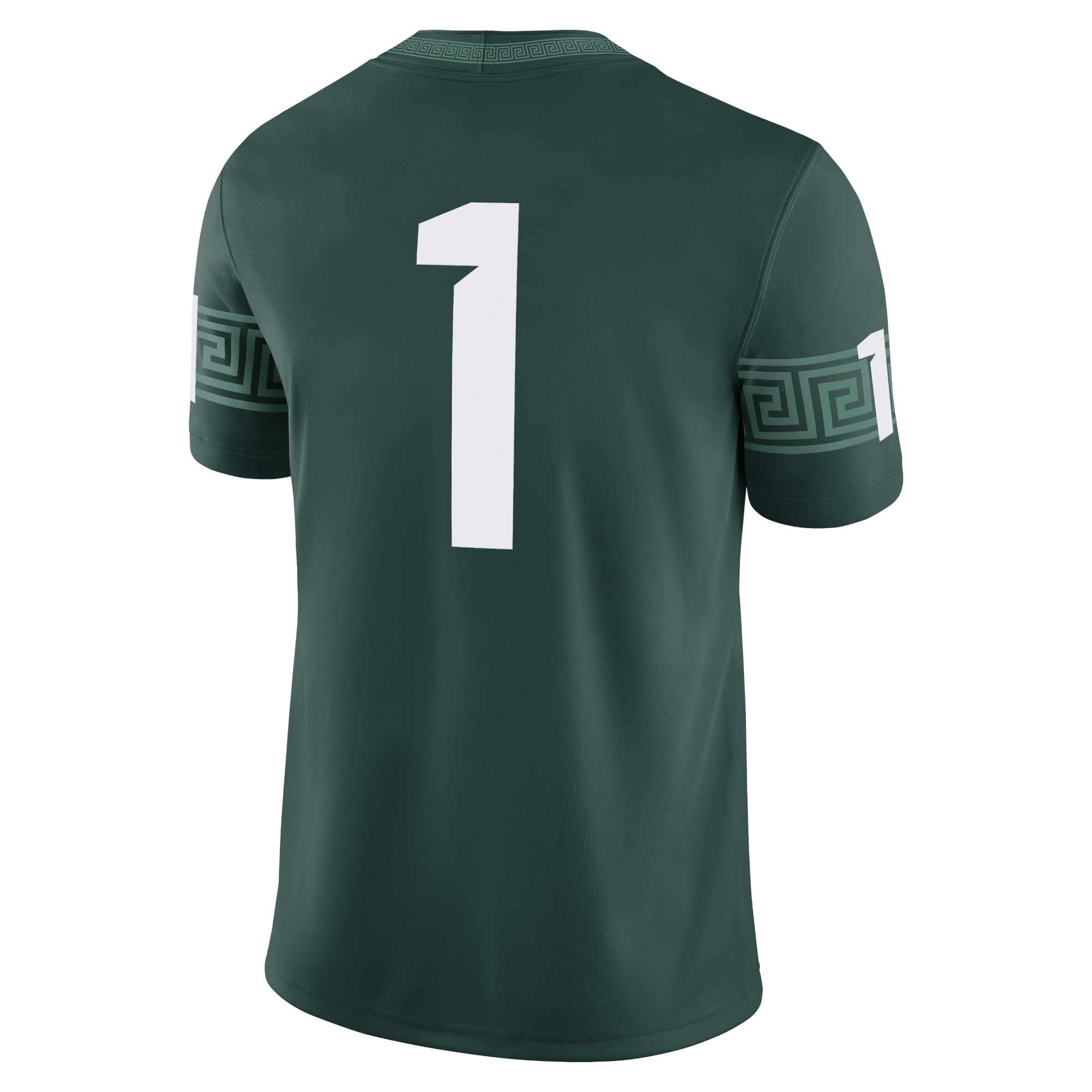 #1 Michigan State Spartans Jersey Green - back view