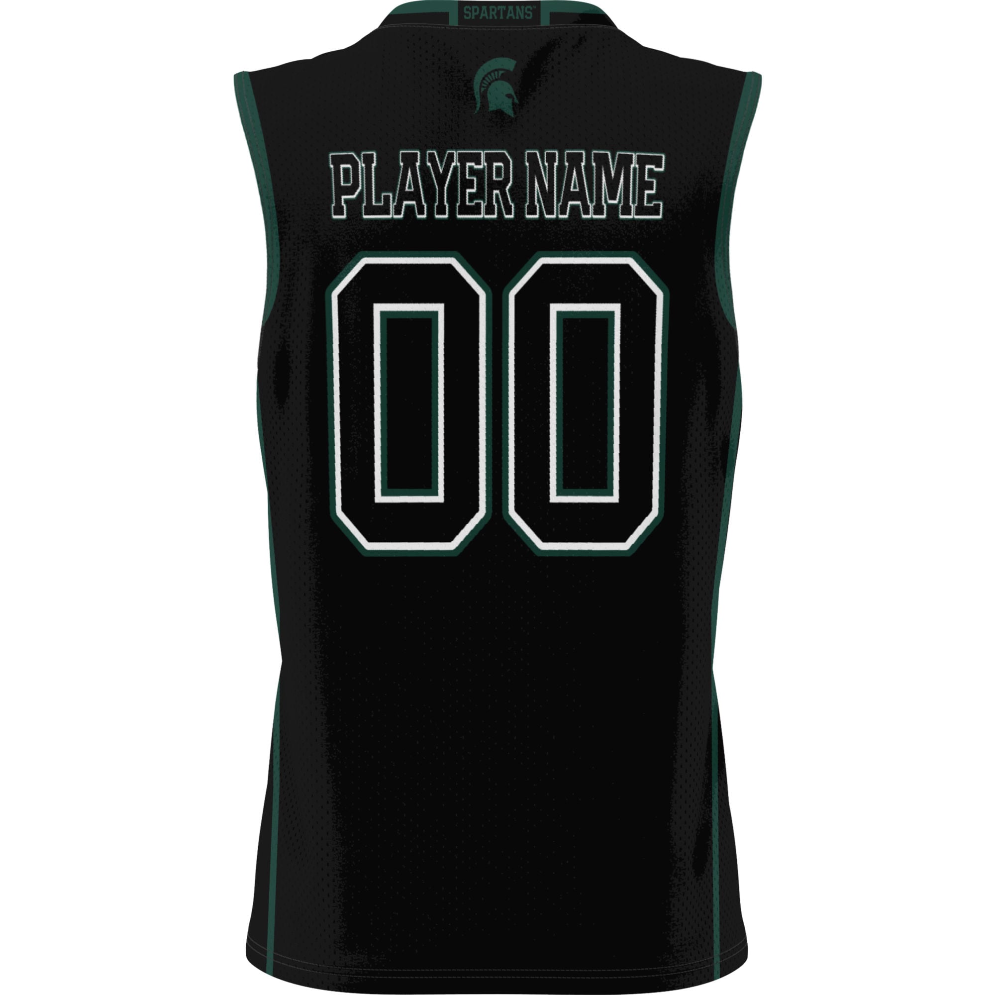 Michigan State Spartans Men's Basketball Jersey Black - back view