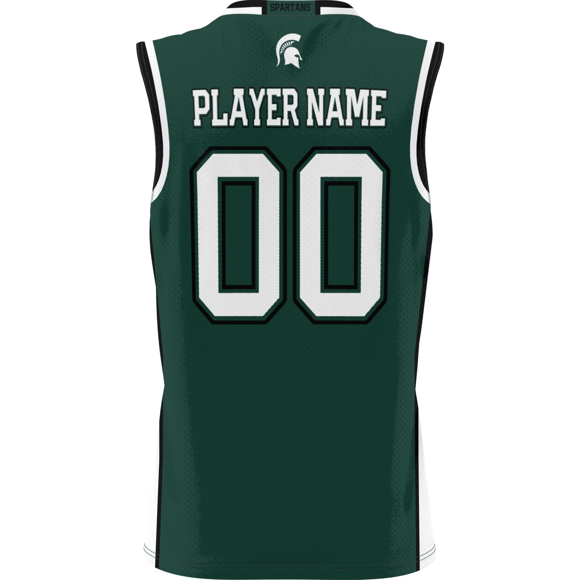 Michigan State Spartans Men's Basketball Jersey Green - back view