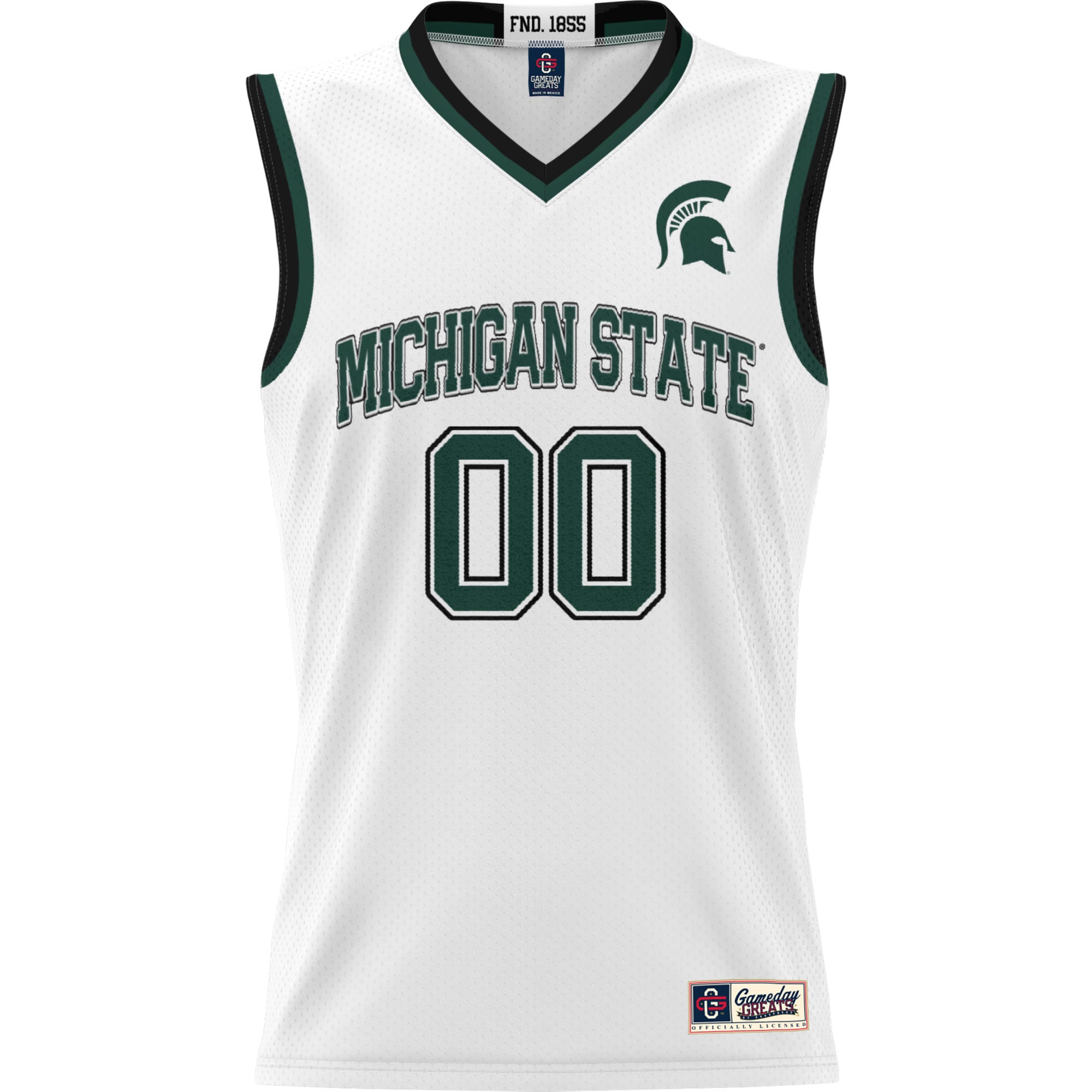Michigan State Spartans Men's Basketball Jersey White - front view