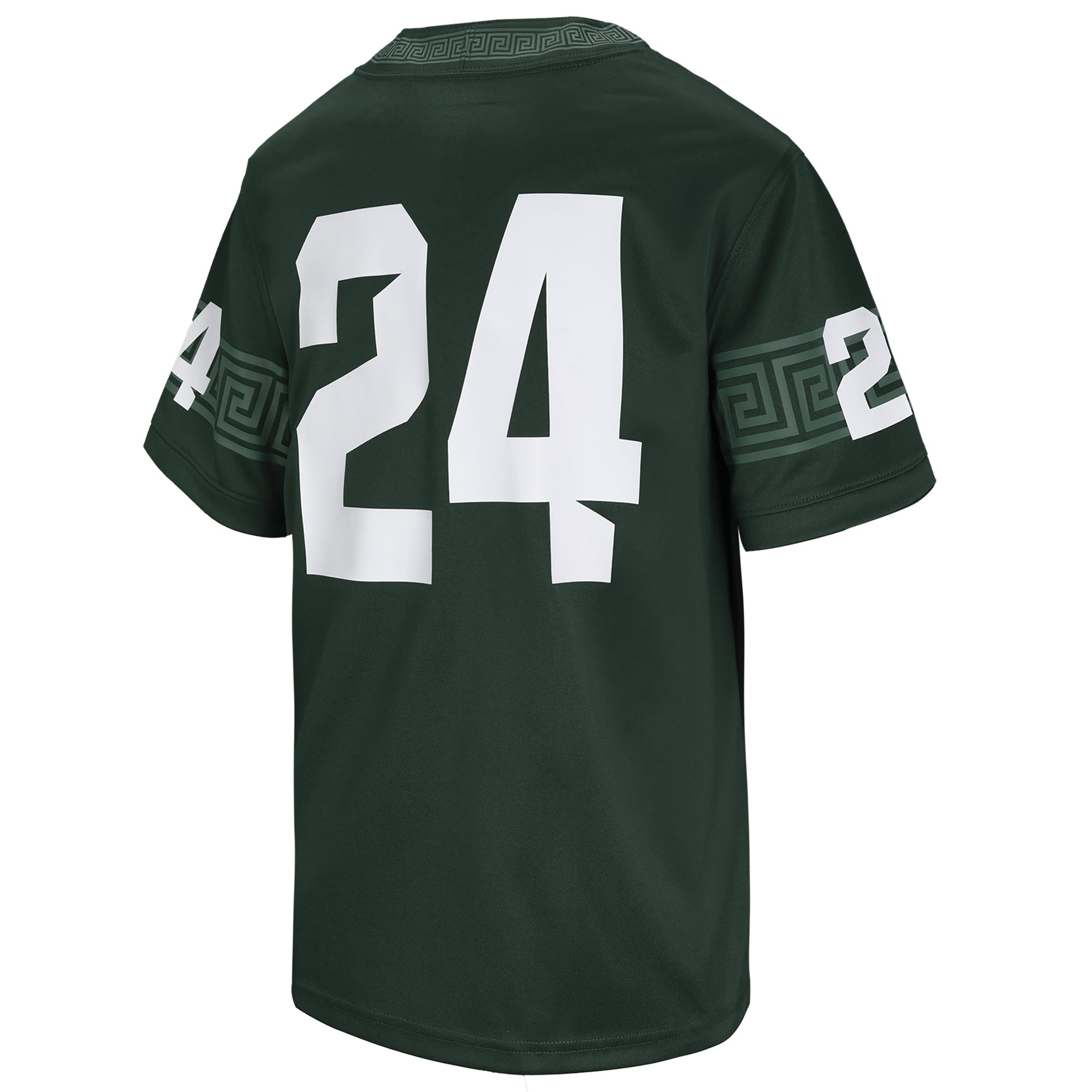 #24 Michigan State Spartans Toddler Football Jersey Green - back view