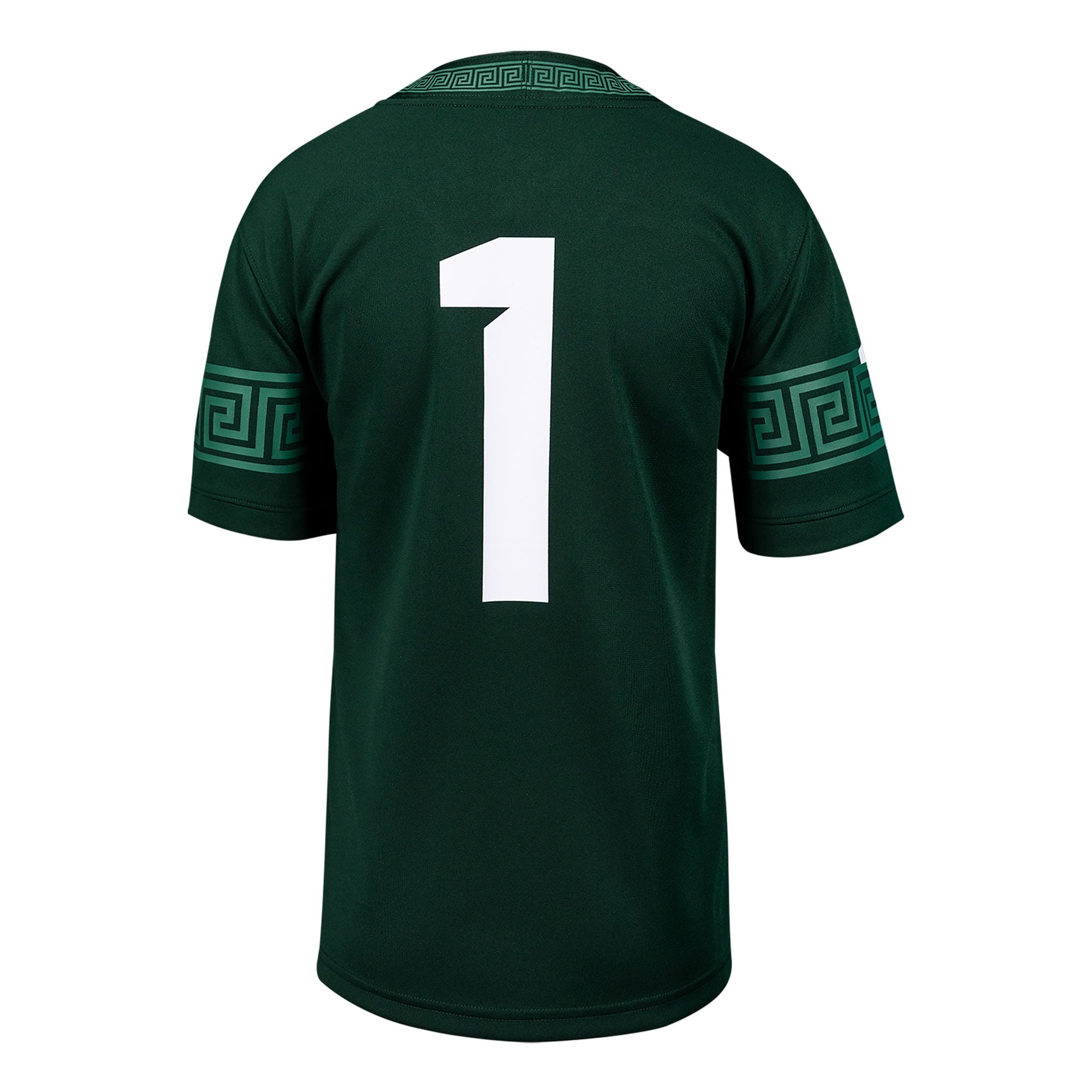 #1 Michigan State Spartans Toddler Football Jersey Green - back view