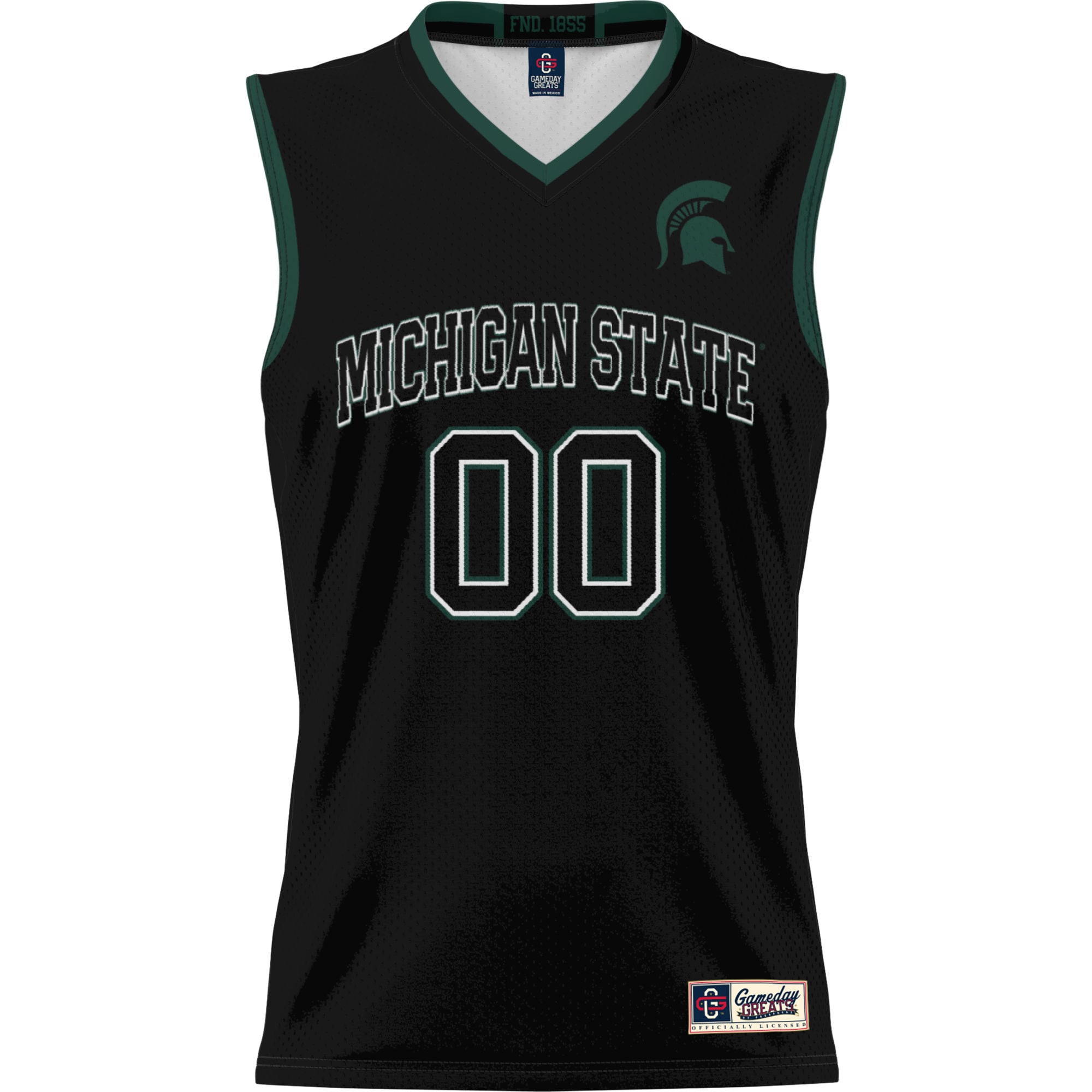 Michigan State Spartans Youth Lightweight Women's Basketball Jersey Black - front view
