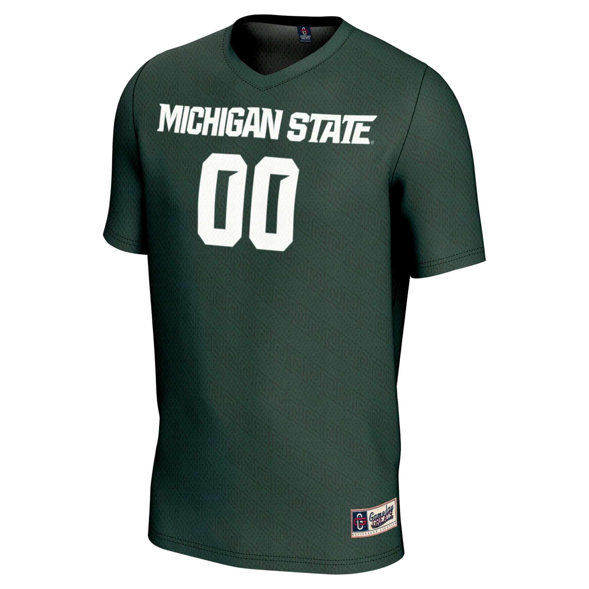 Michigan State Spartans Unisex Men's Soccer Jersey Green - front view