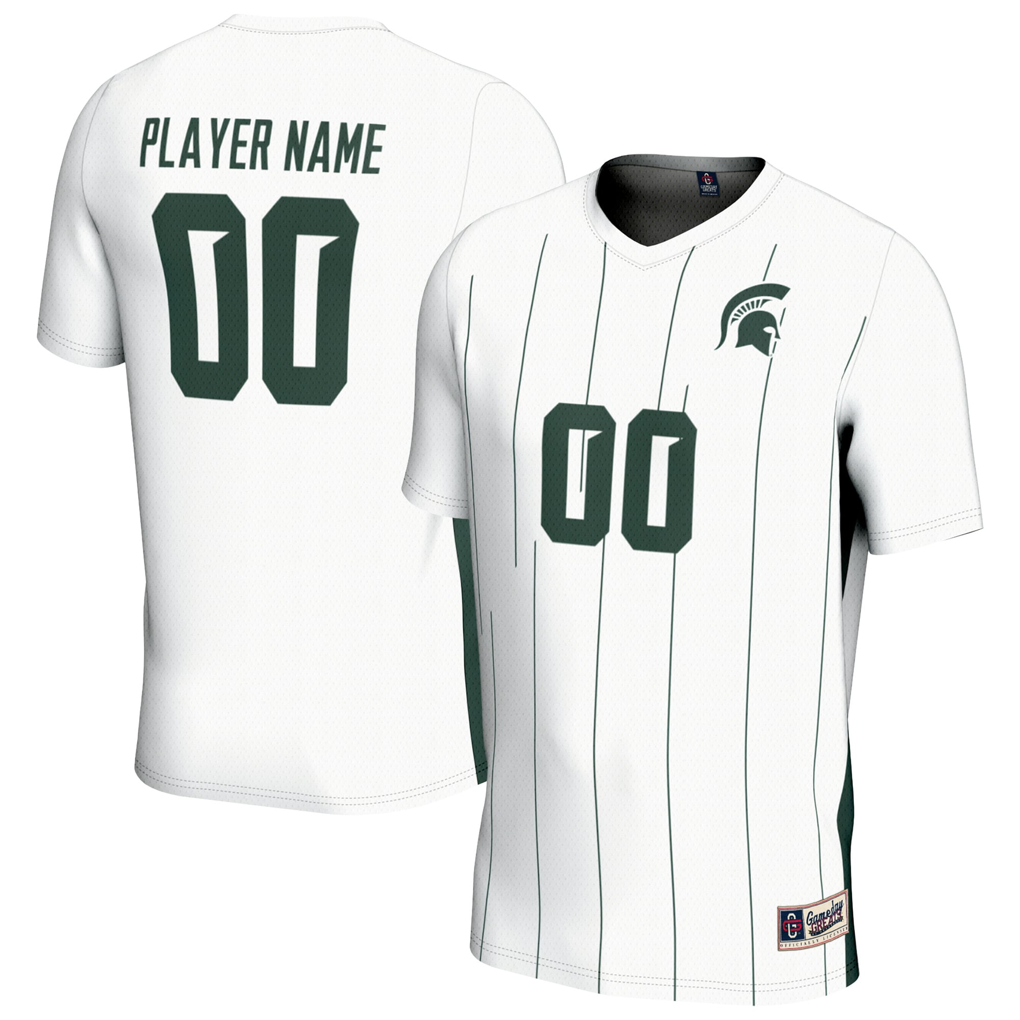Michigan State Spartans Unisex Youth Lightweight Collegiate Men's Soccer - front and back view