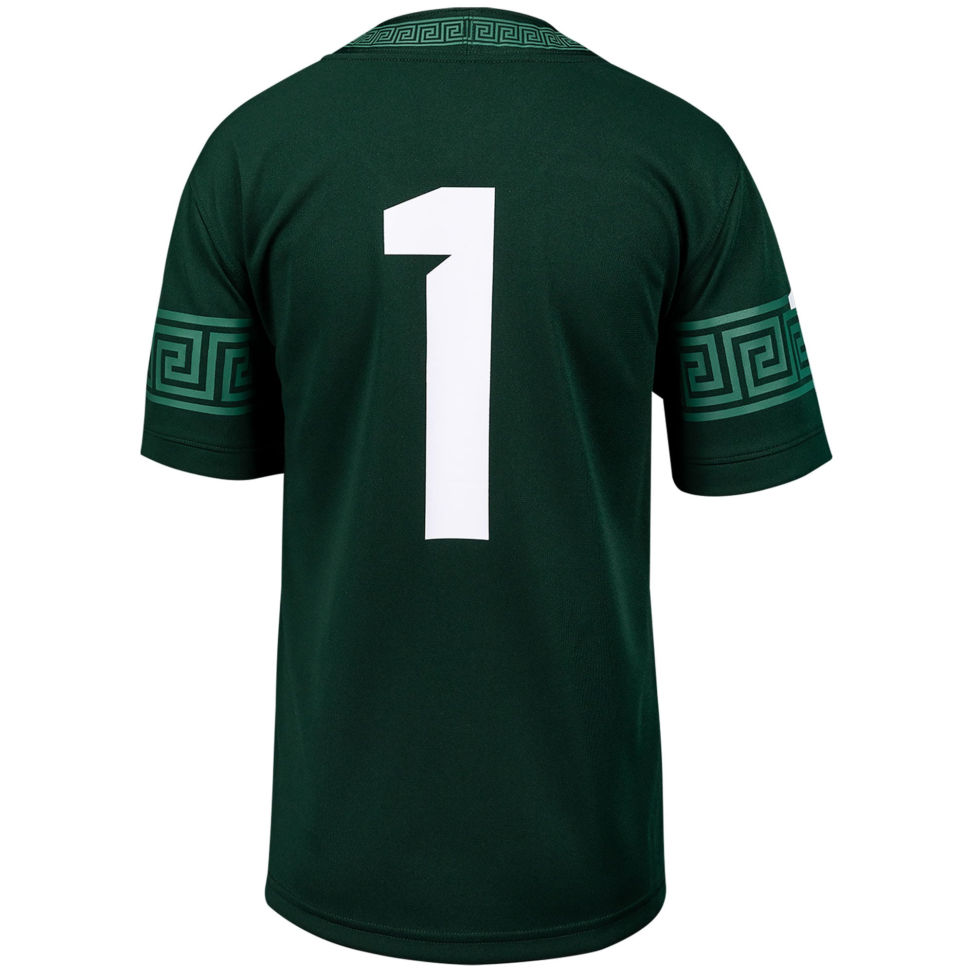 Michigan State Spartans Youth Football Jersey Green - back view